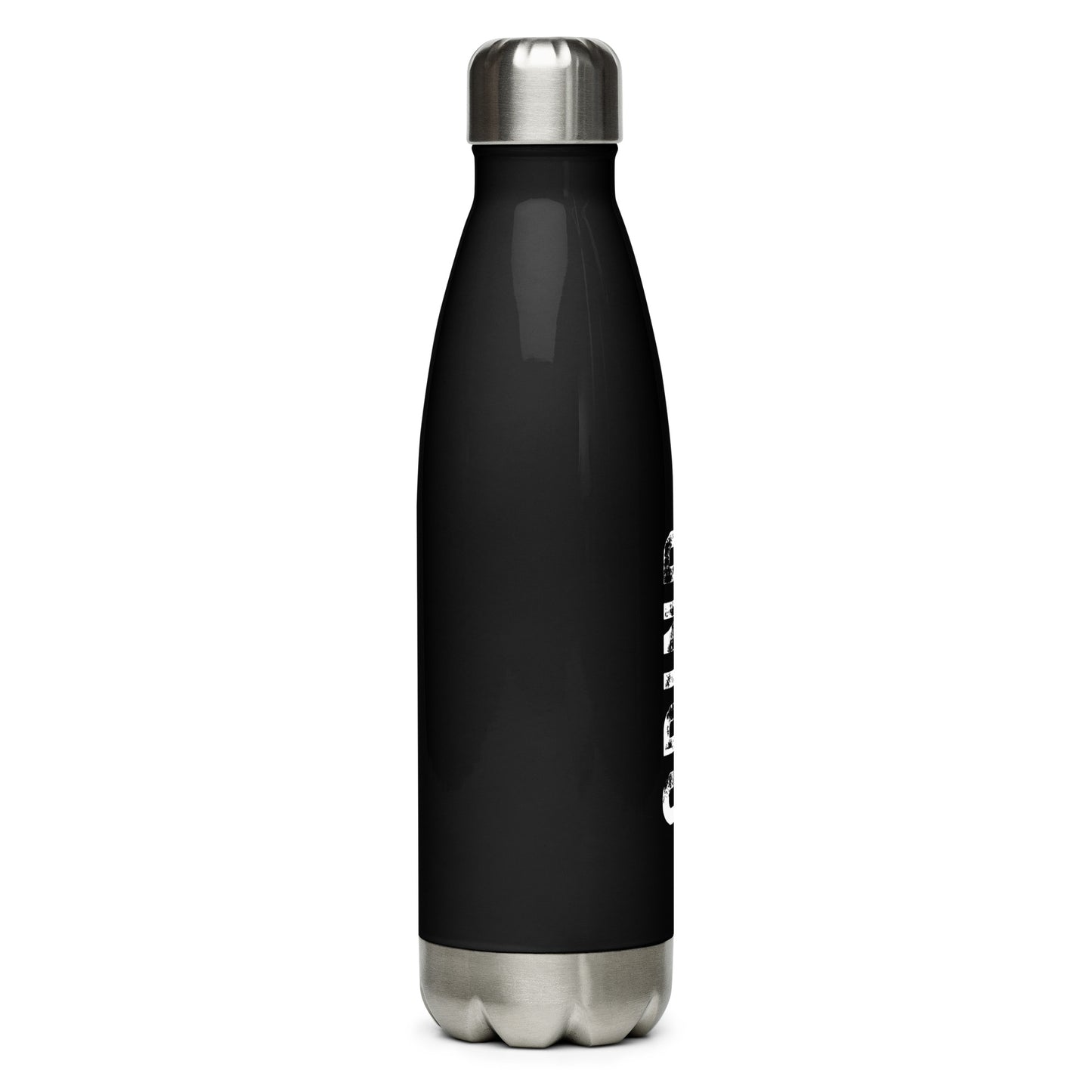 Stamped Grind Stainless Steel Water Bottle