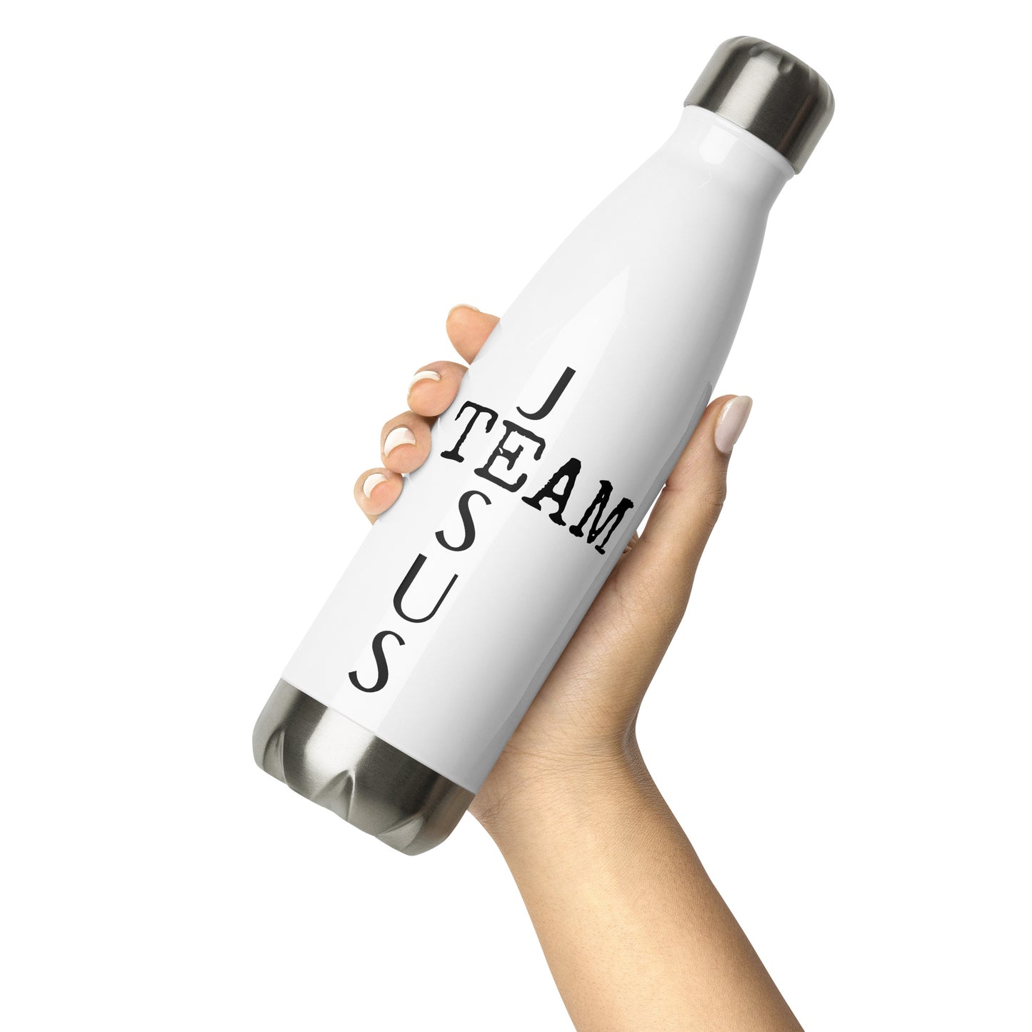 Team Jesus White Stainless Steel Water Bottle