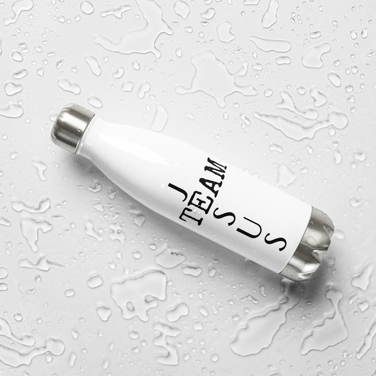 Team Jesus White Stainless Steel Water Bottle