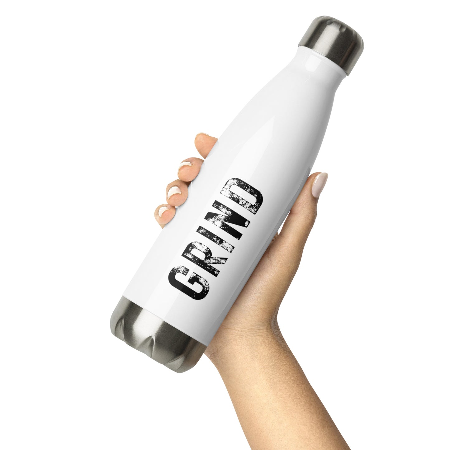 Stamped Grind Stainless Steel Water Bottle