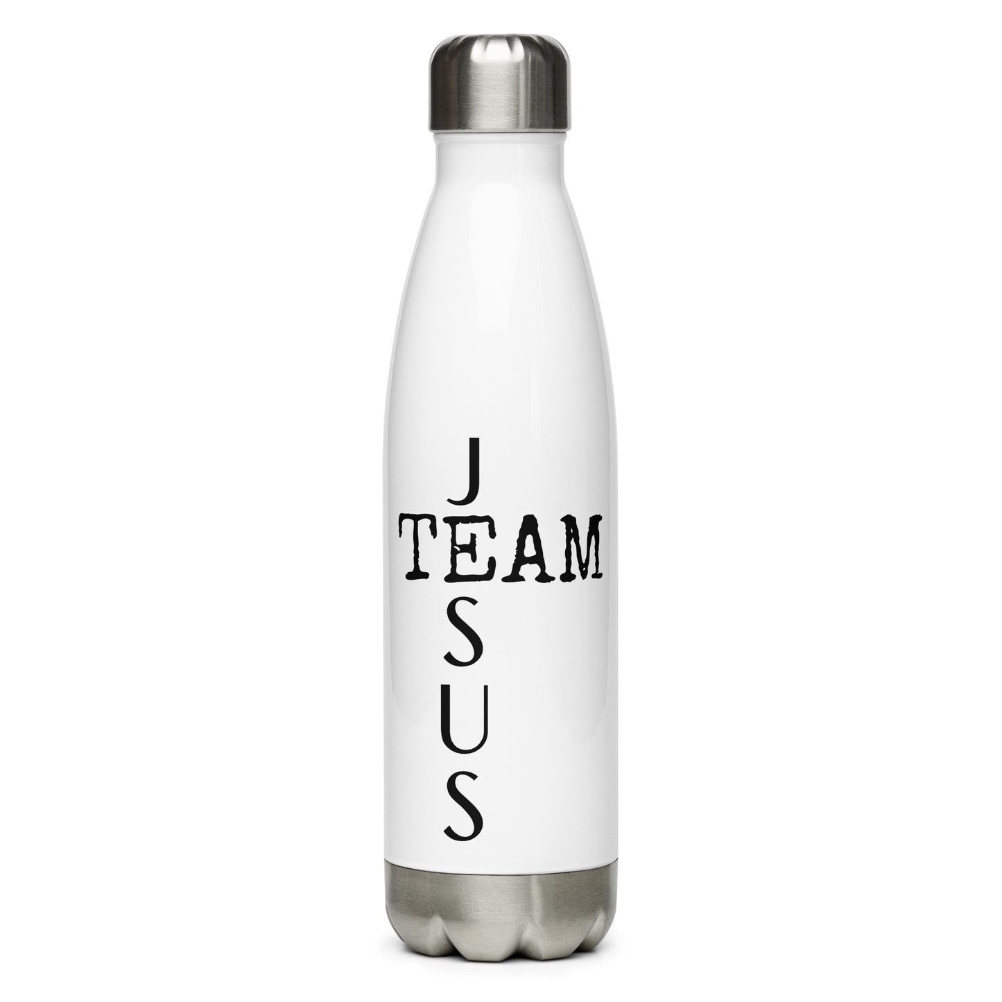 Team Jesus White Stainless Steel Water Bottle