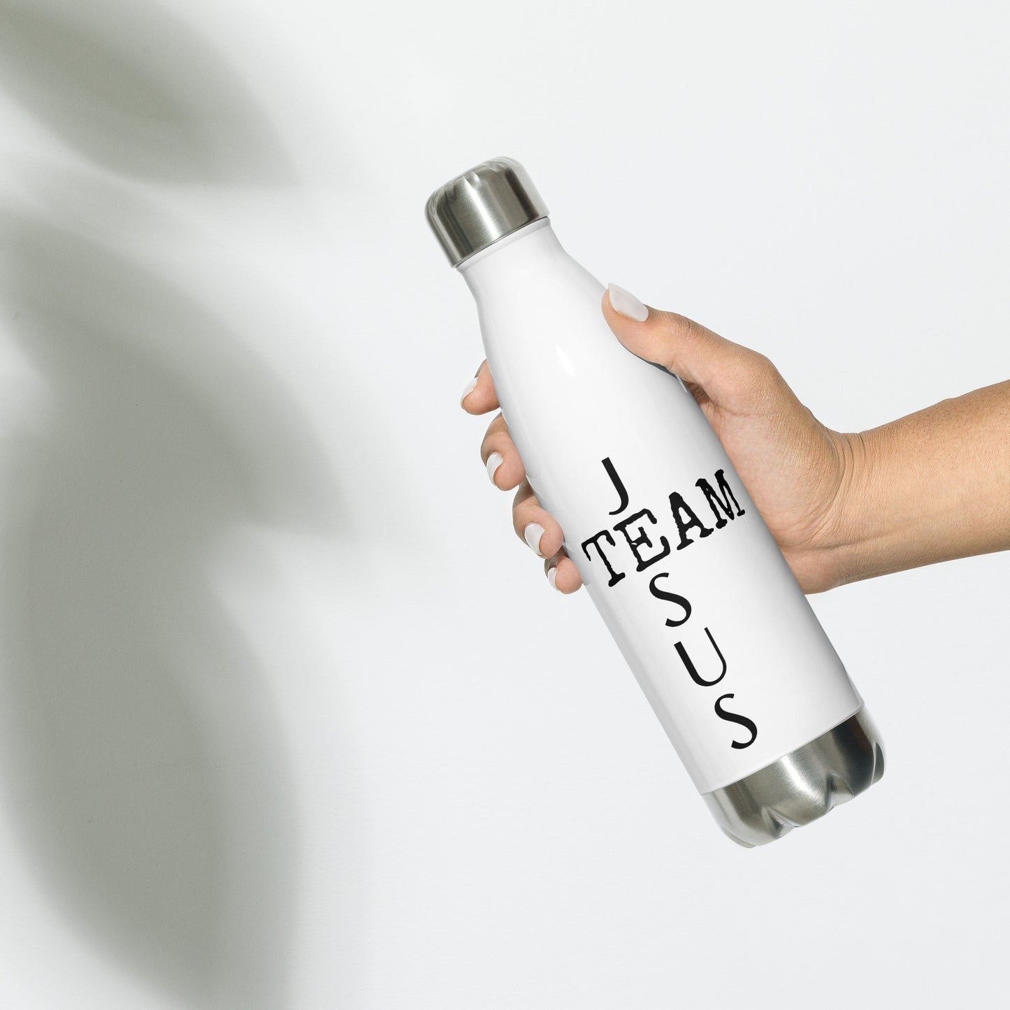 Team Jesus White Stainless Steel Water Bottle