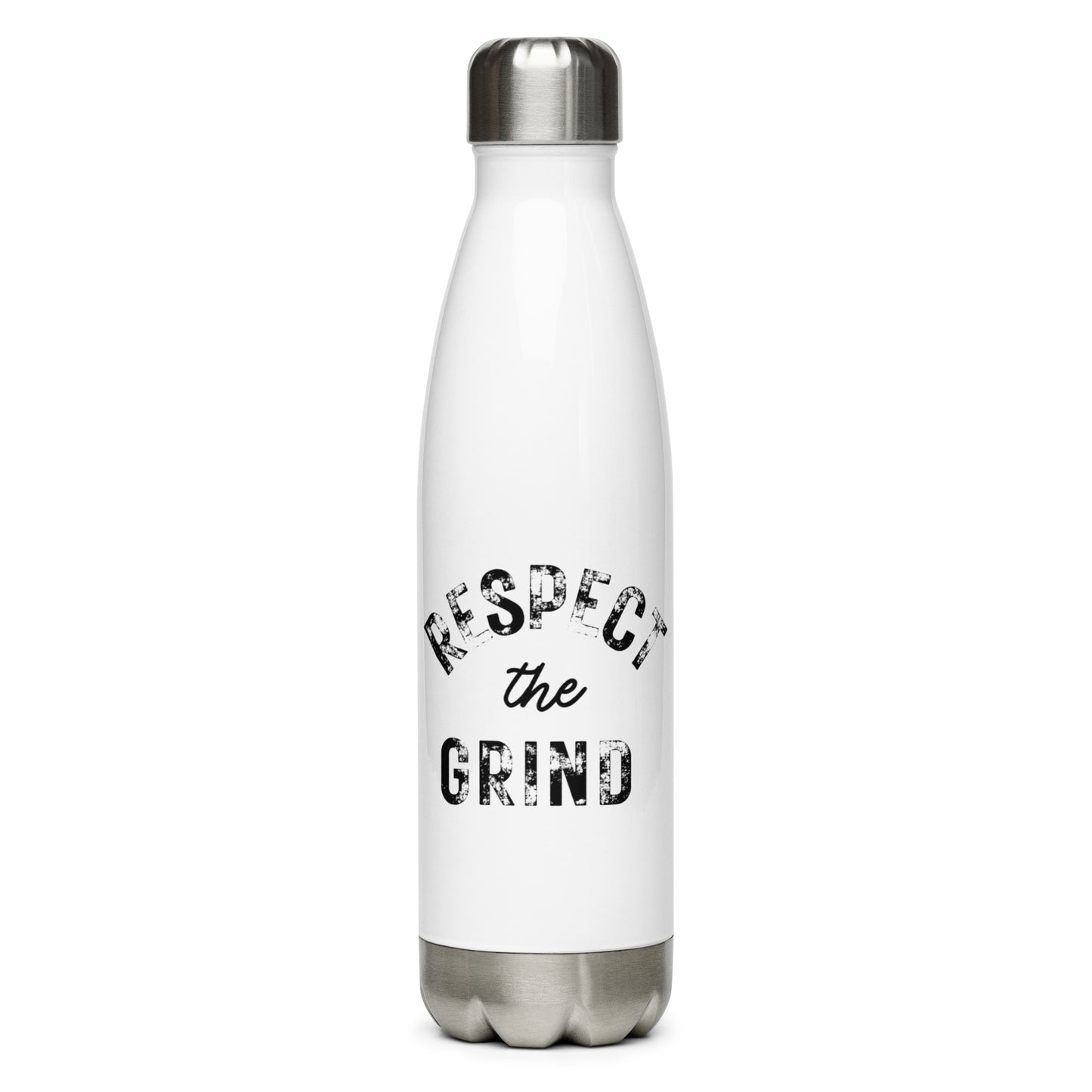 Respect the Grind Stainless Steel Water Bottle