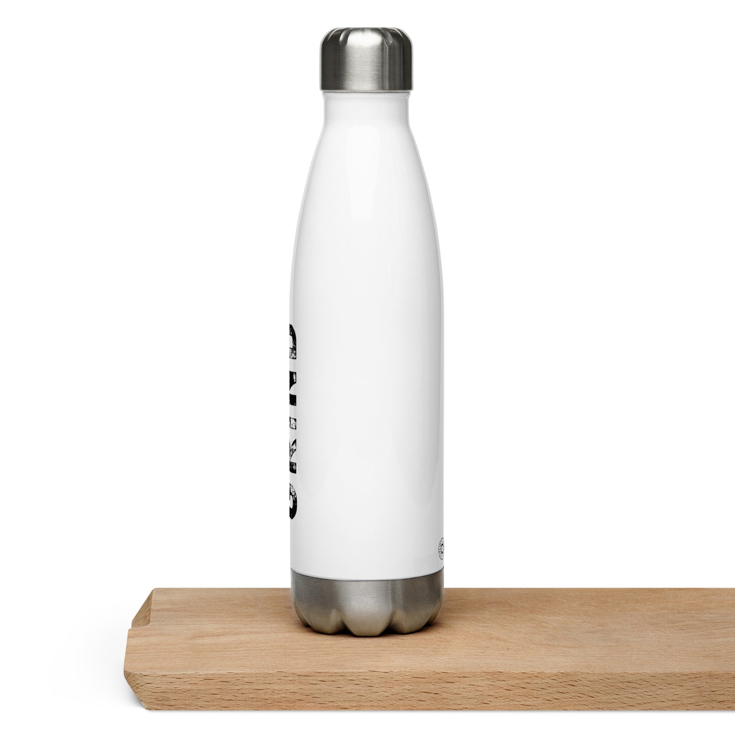 Stamped Grind Stainless Steel Water Bottle