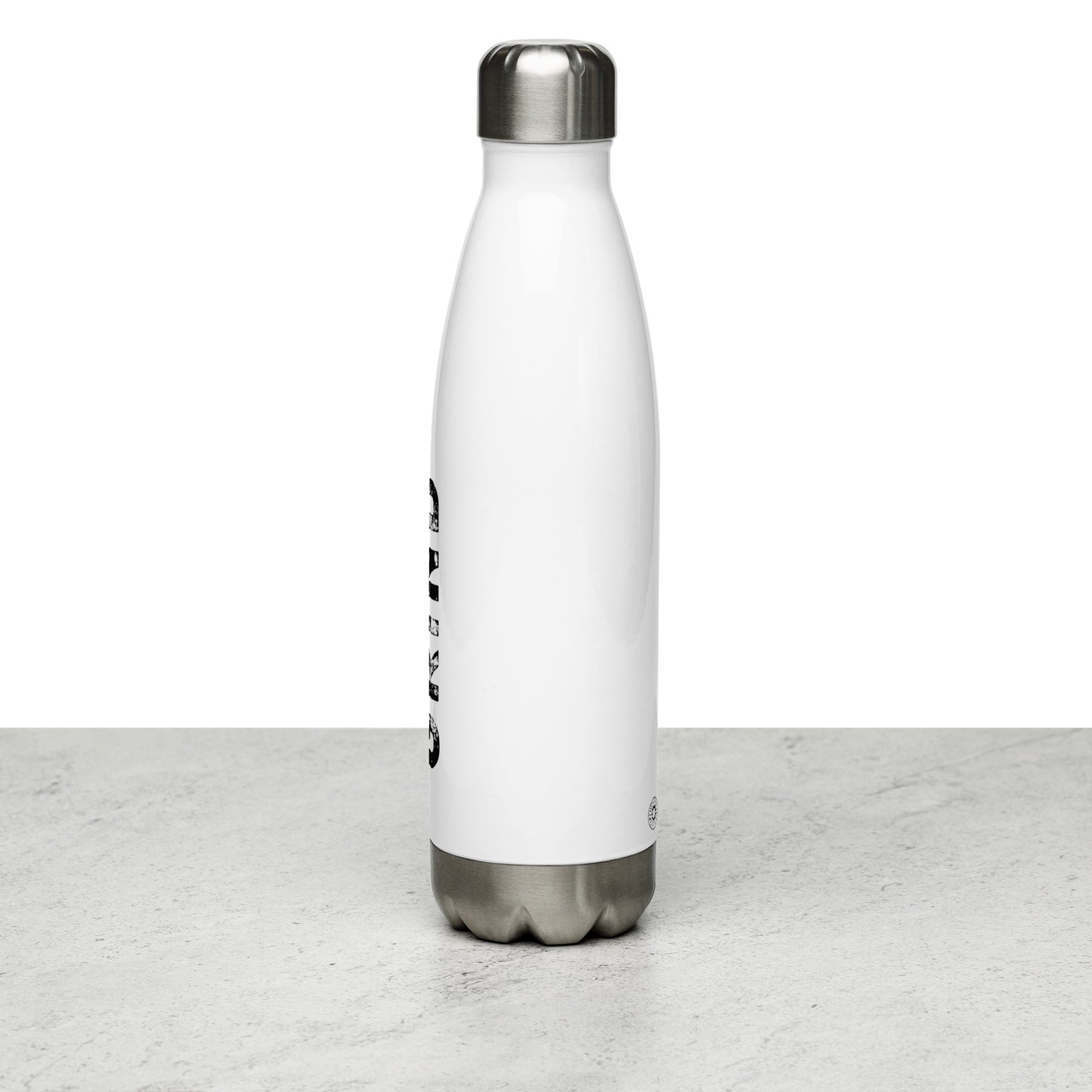 Stamped Grind Stainless Steel Water Bottle