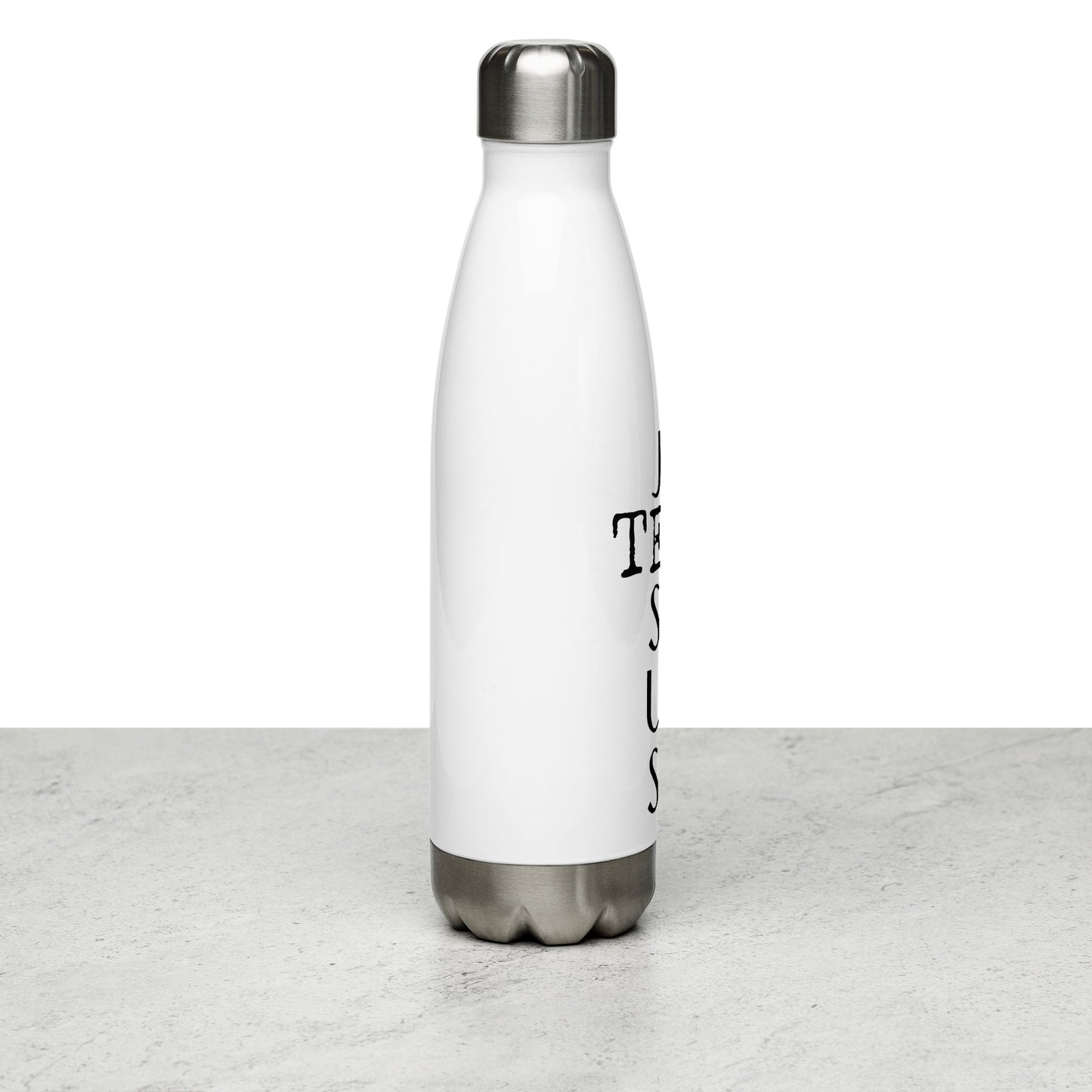 Team Jesus White Stainless Steel Water Bottle