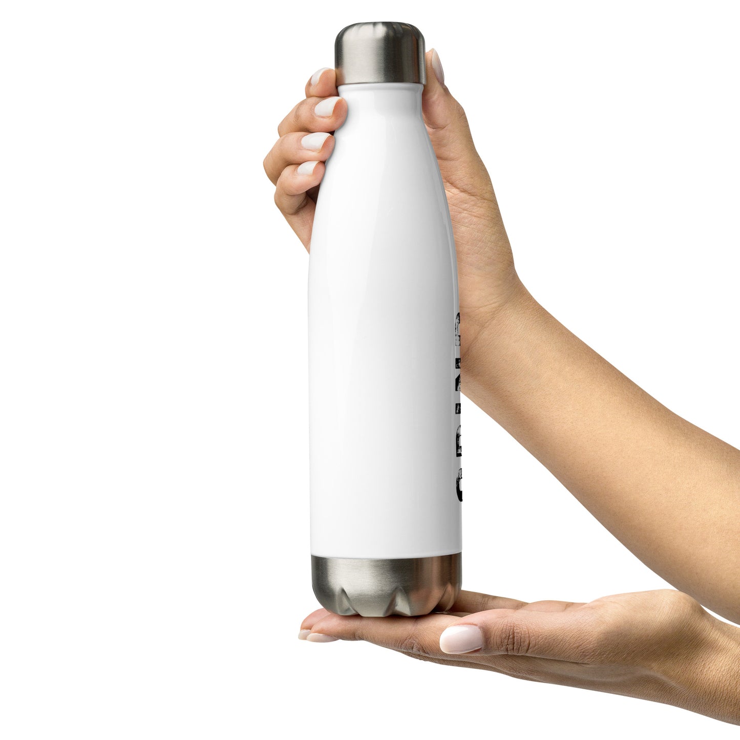 Stamped Grind Stainless Steel Water Bottle