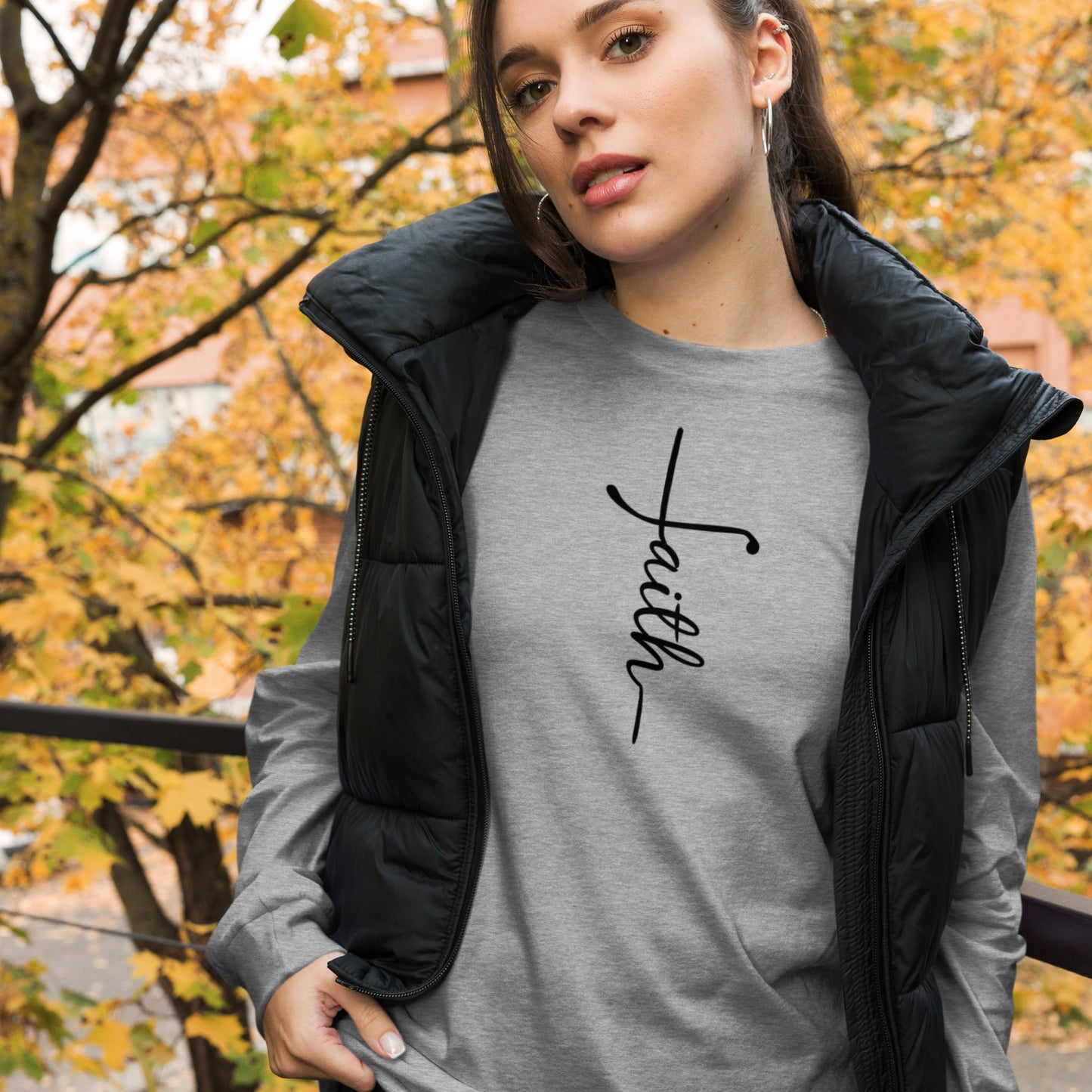 Faith (black) Long Sleeve Tee