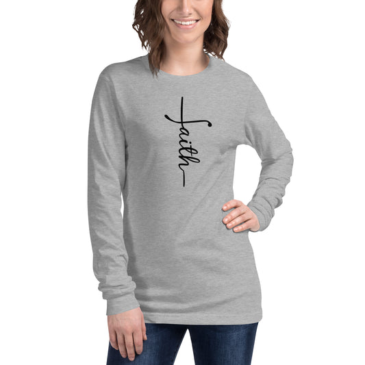 Faith (black) Long Sleeve Tee