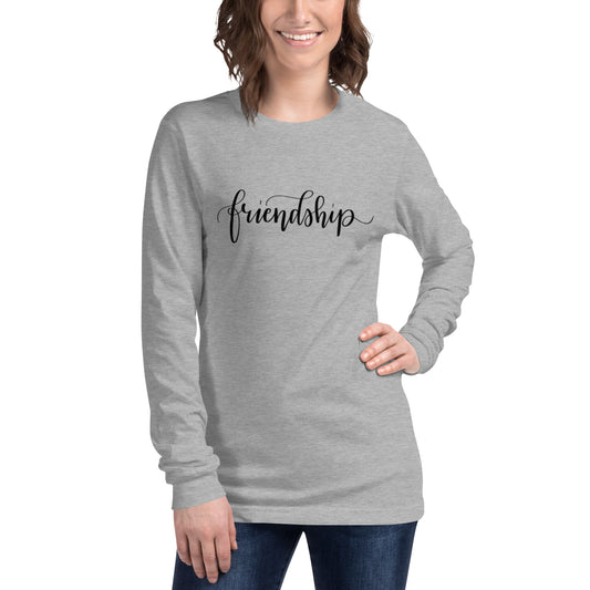 Friendship (black) Long Sleeve Tee