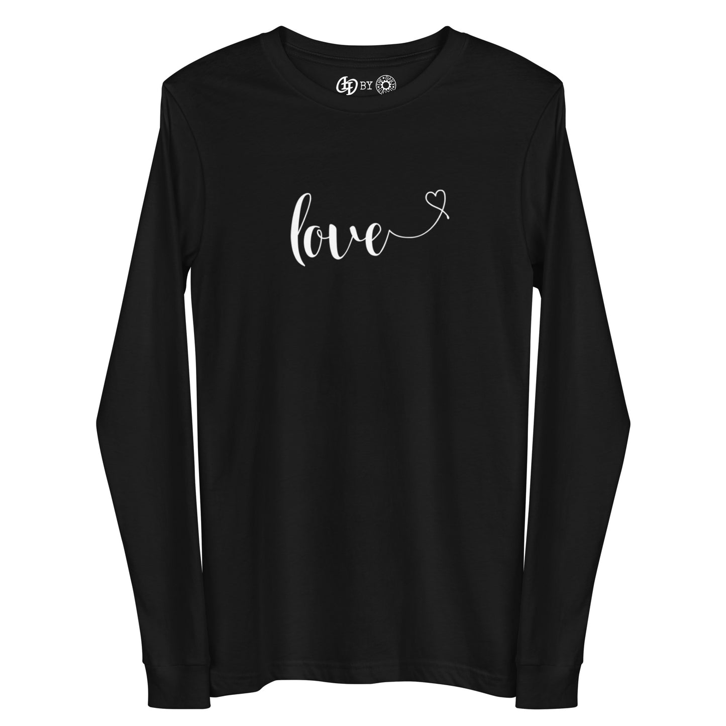 Love (heart) (white) Long Sleeve Tee