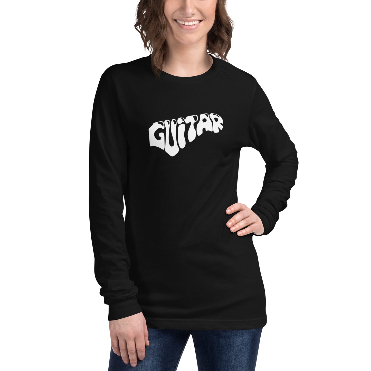 Word Guitar  Long Sleeve Tee