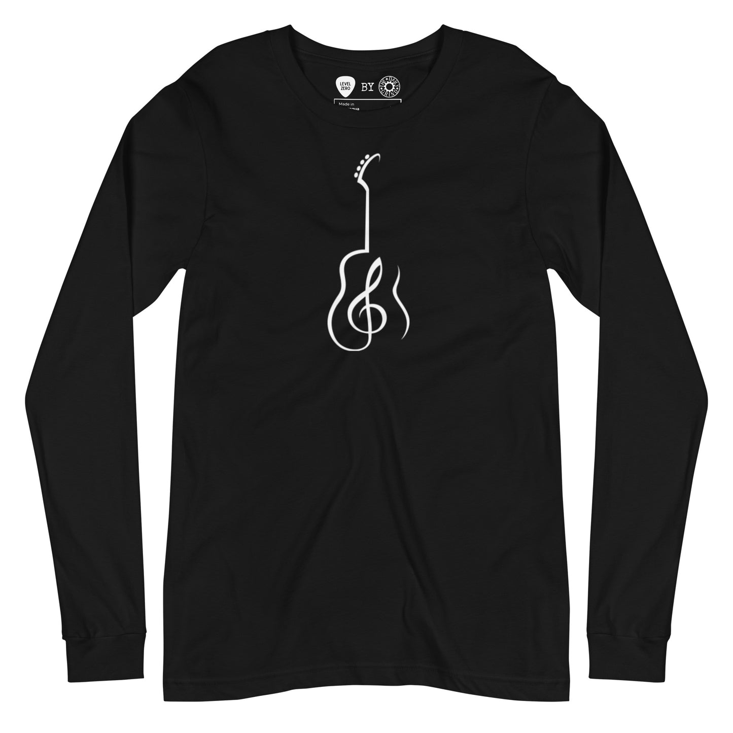 Music Note Guitar Long Sleeve Tee