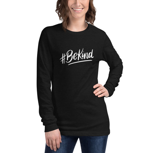 Be Kind (white) Long Sleeve Tee