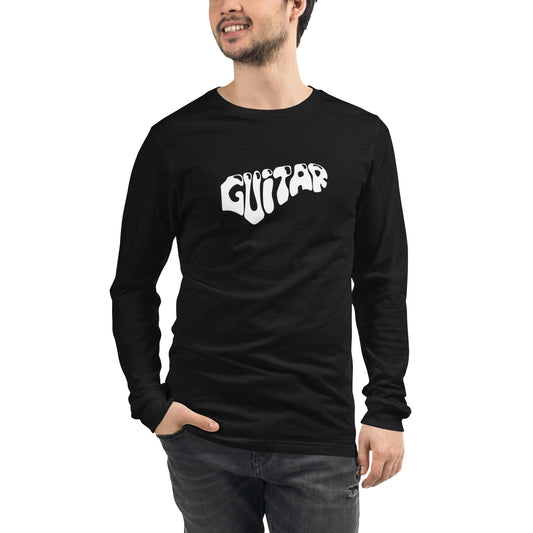 Word Guitar  Long Sleeve Tee