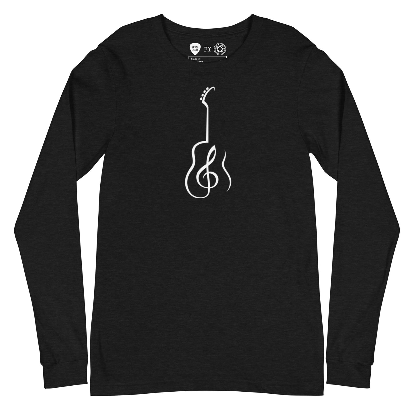 Music Note Guitar Long Sleeve Tee