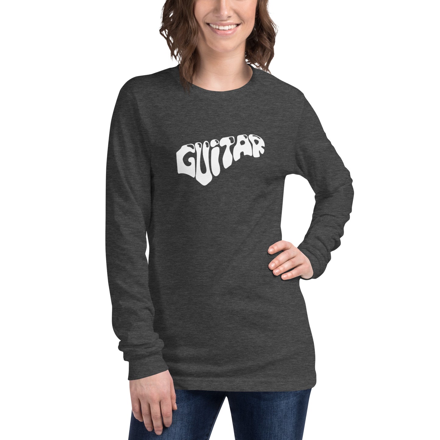 Word Guitar  Long Sleeve Tee