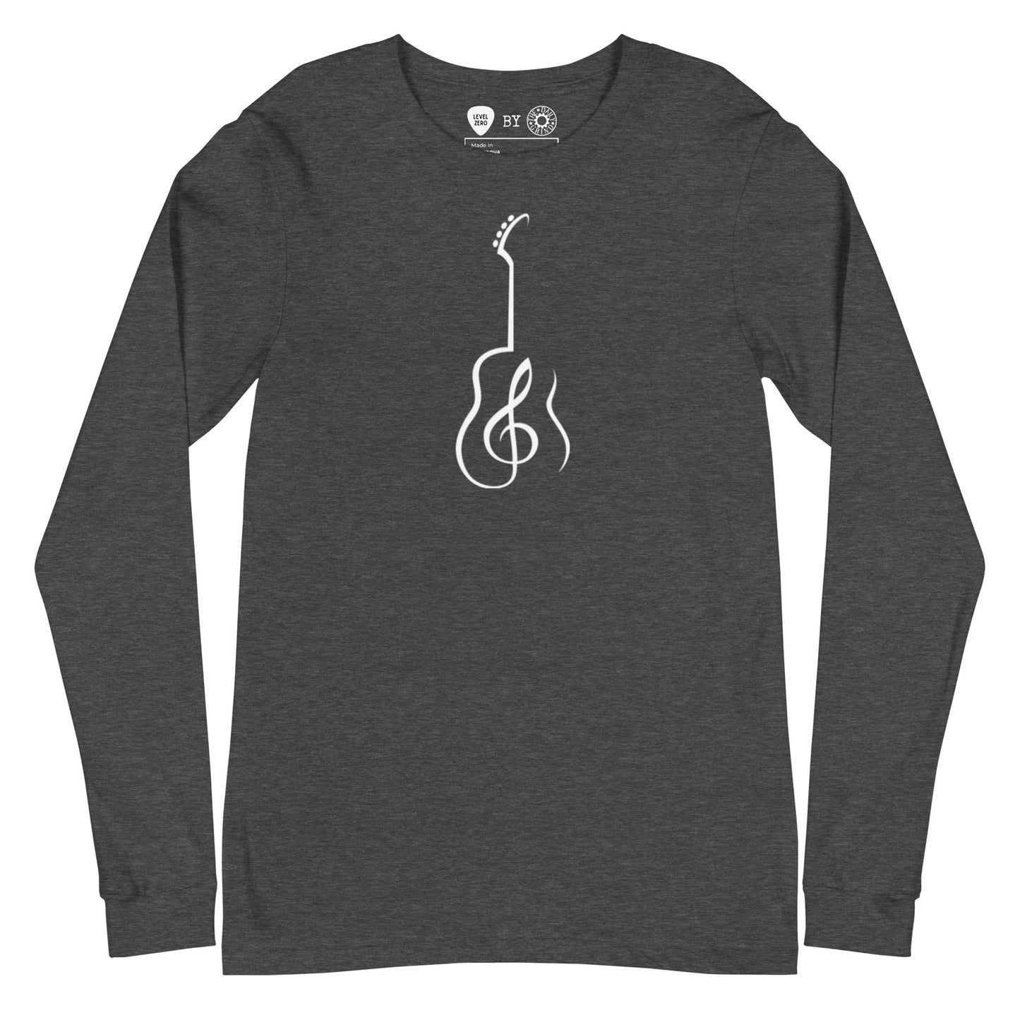 Music Note Guitar Long Sleeve Tee