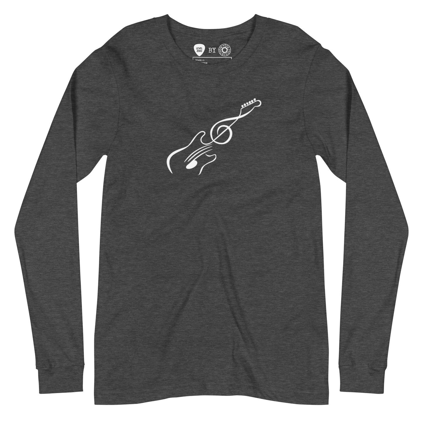 Music Note Guitar Long Sleeve Tee