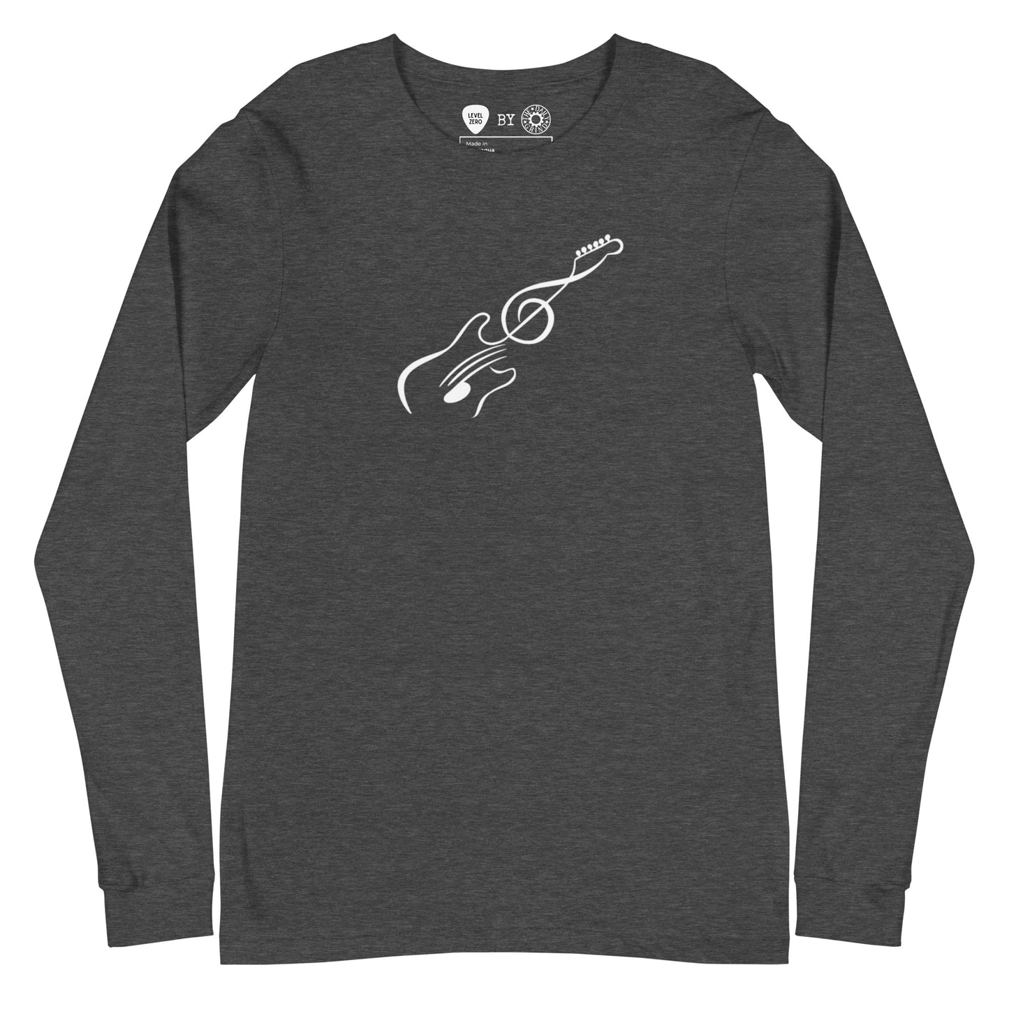 Music Note Guitar Long Sleeve Tee