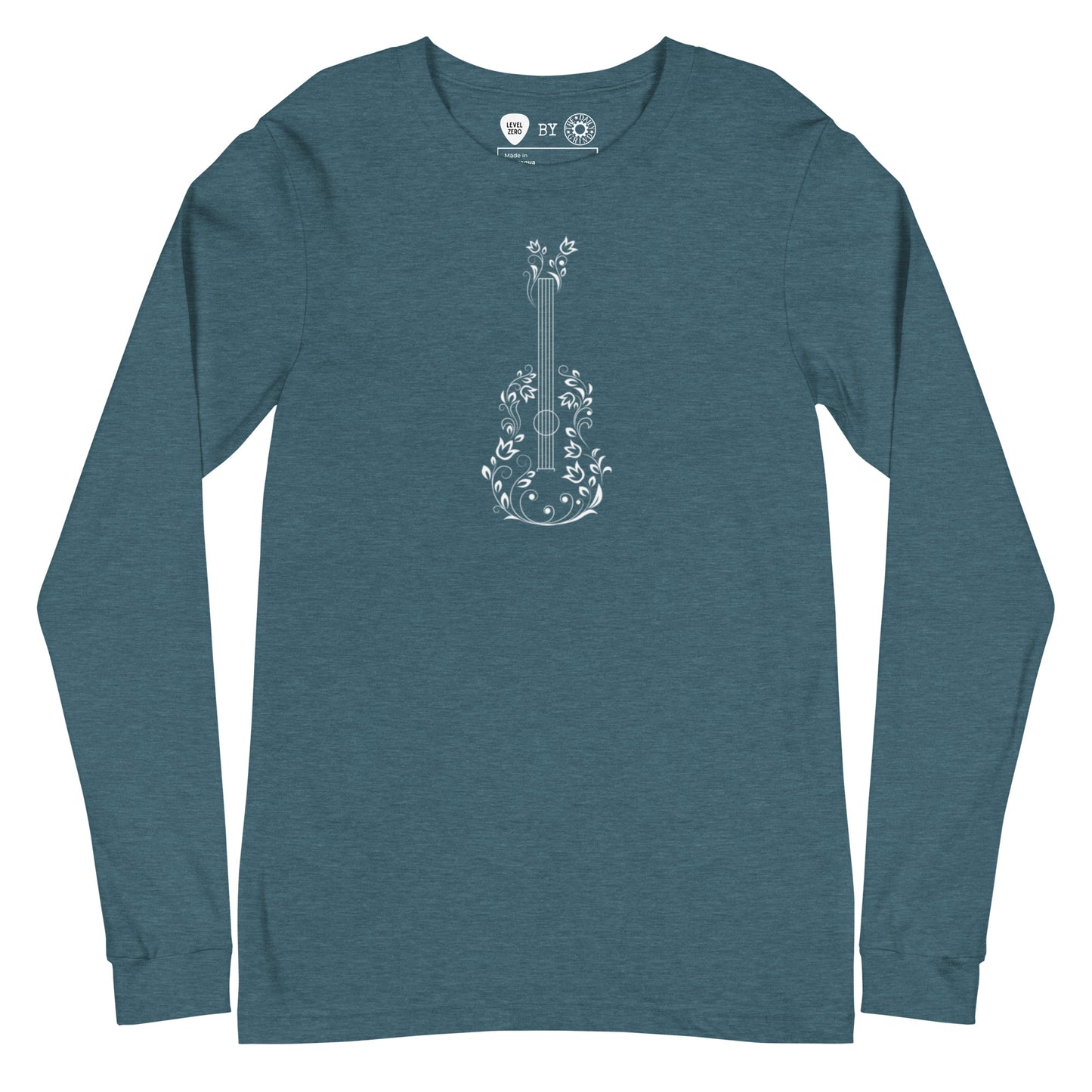 Floral Guitar Long Sleeve Tee