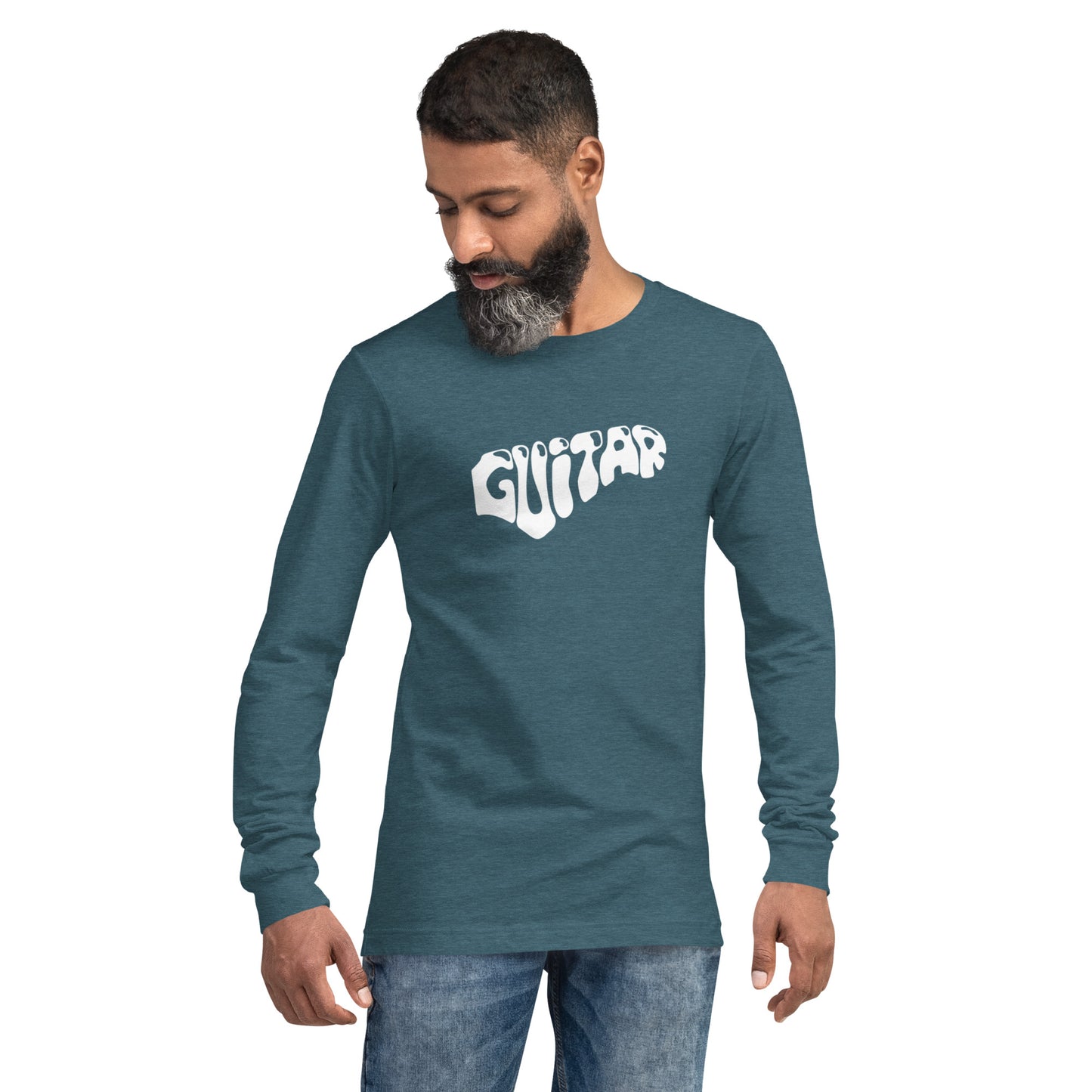 Word Guitar  Long Sleeve Tee