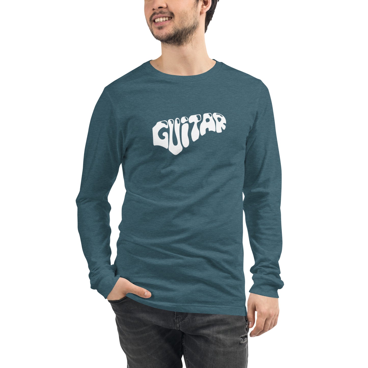 Word Guitar  Long Sleeve Tee