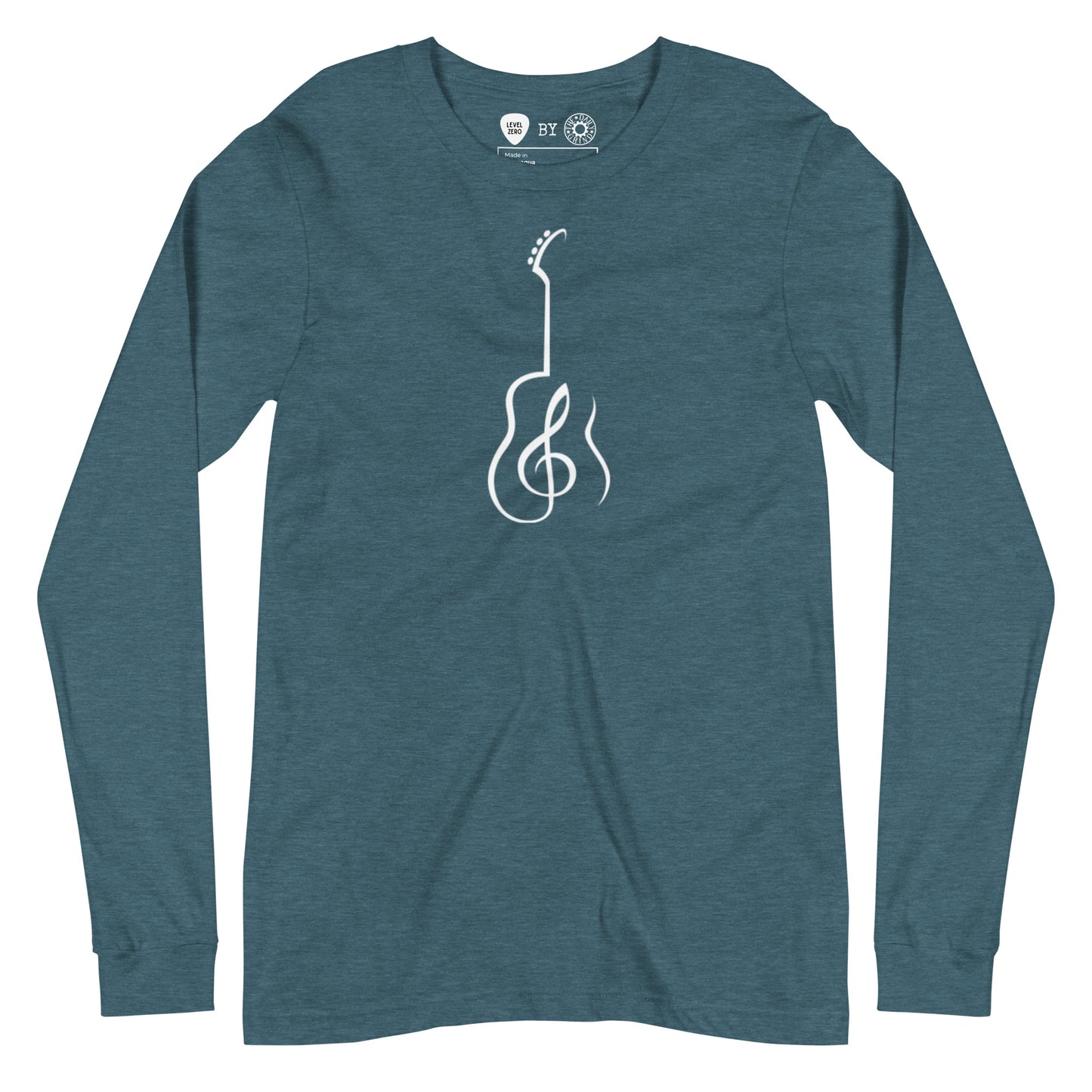 Music Note Guitar Long Sleeve Tee