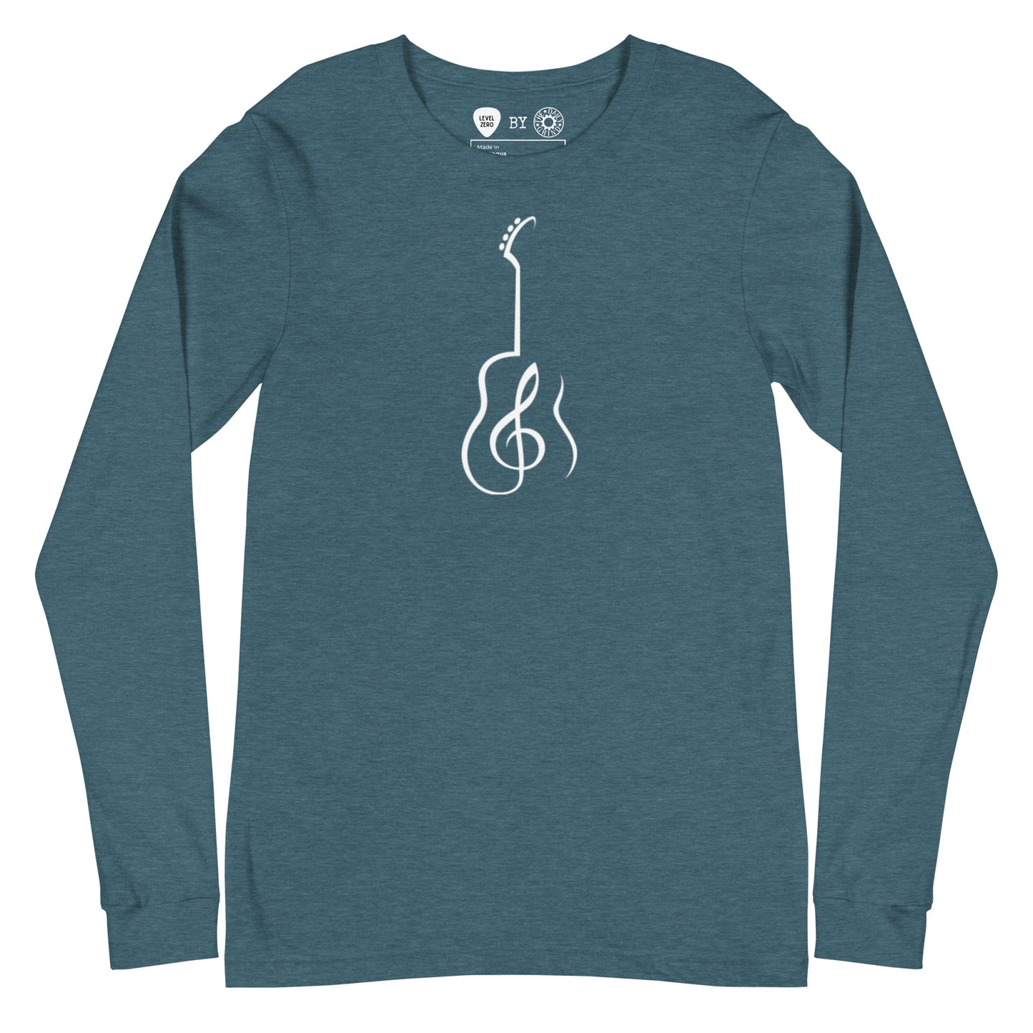 Music Note Guitar Long Sleeve Tee