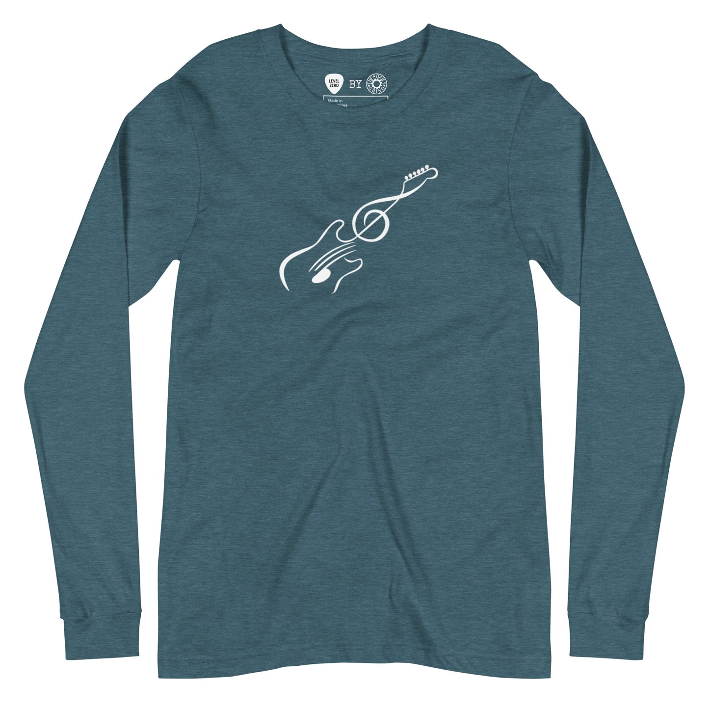 Music Note Guitar Long Sleeve Tee