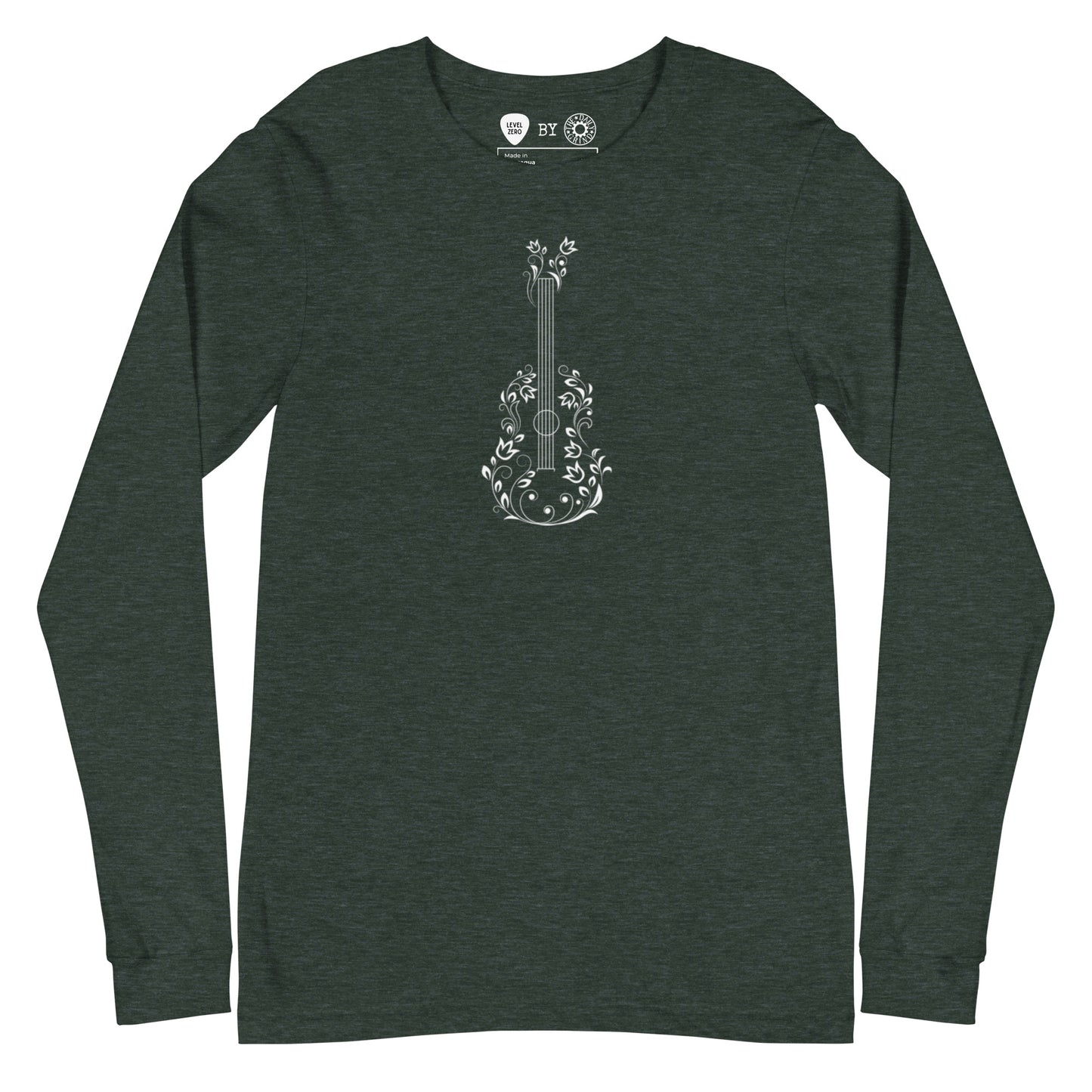 Floral Guitar Long Sleeve Tee