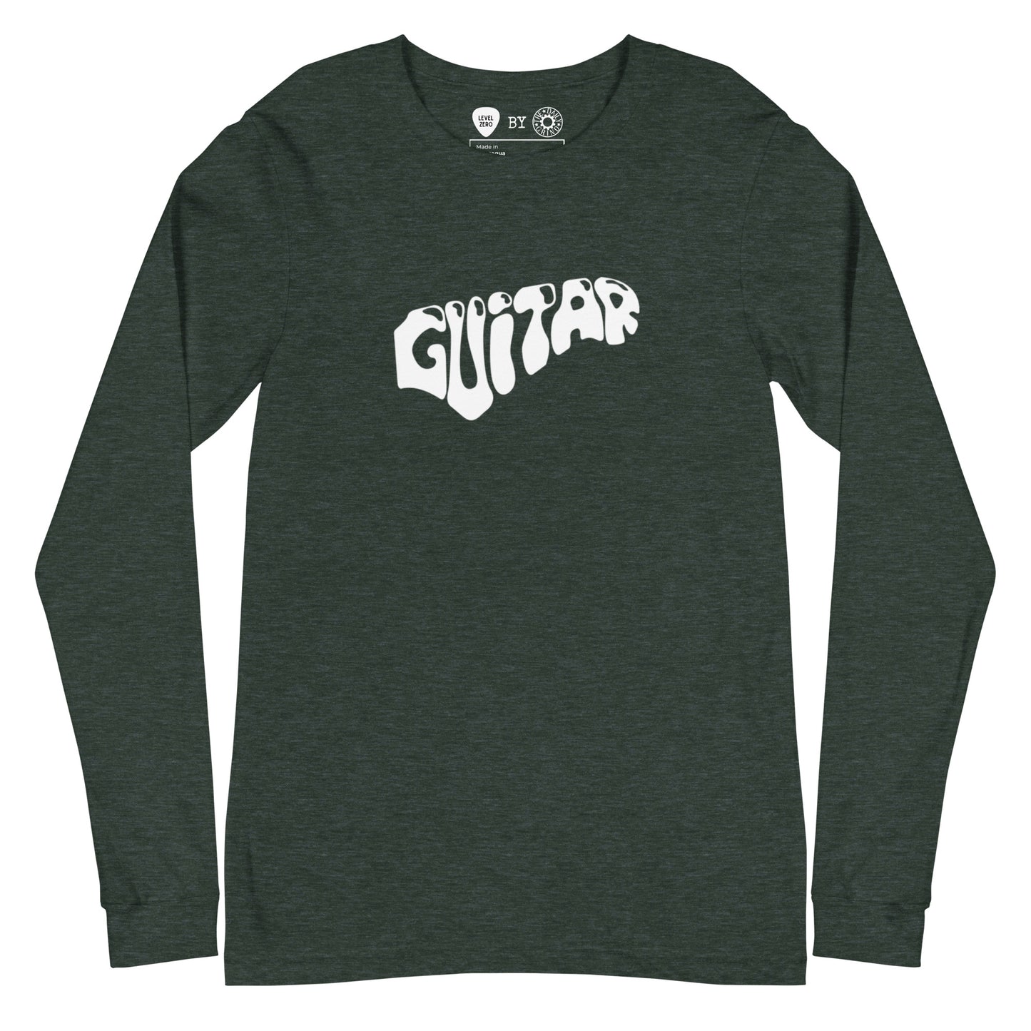 Word Guitar  Long Sleeve Tee