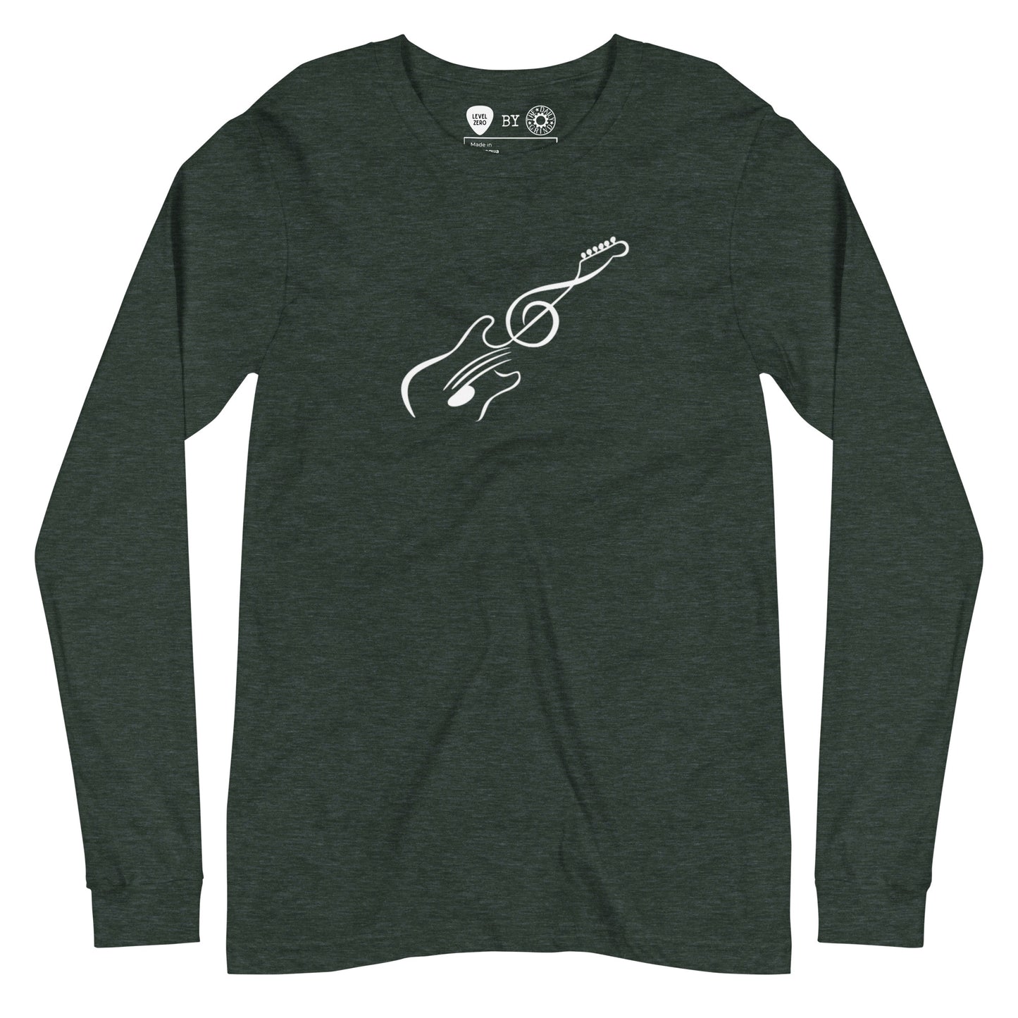 Music Note Guitar Long Sleeve Tee