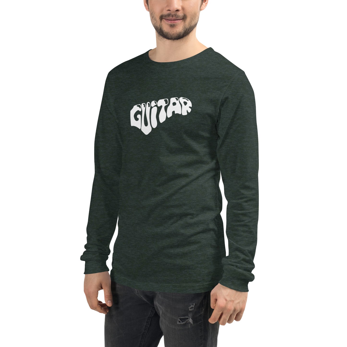 Word Guitar  Long Sleeve Tee