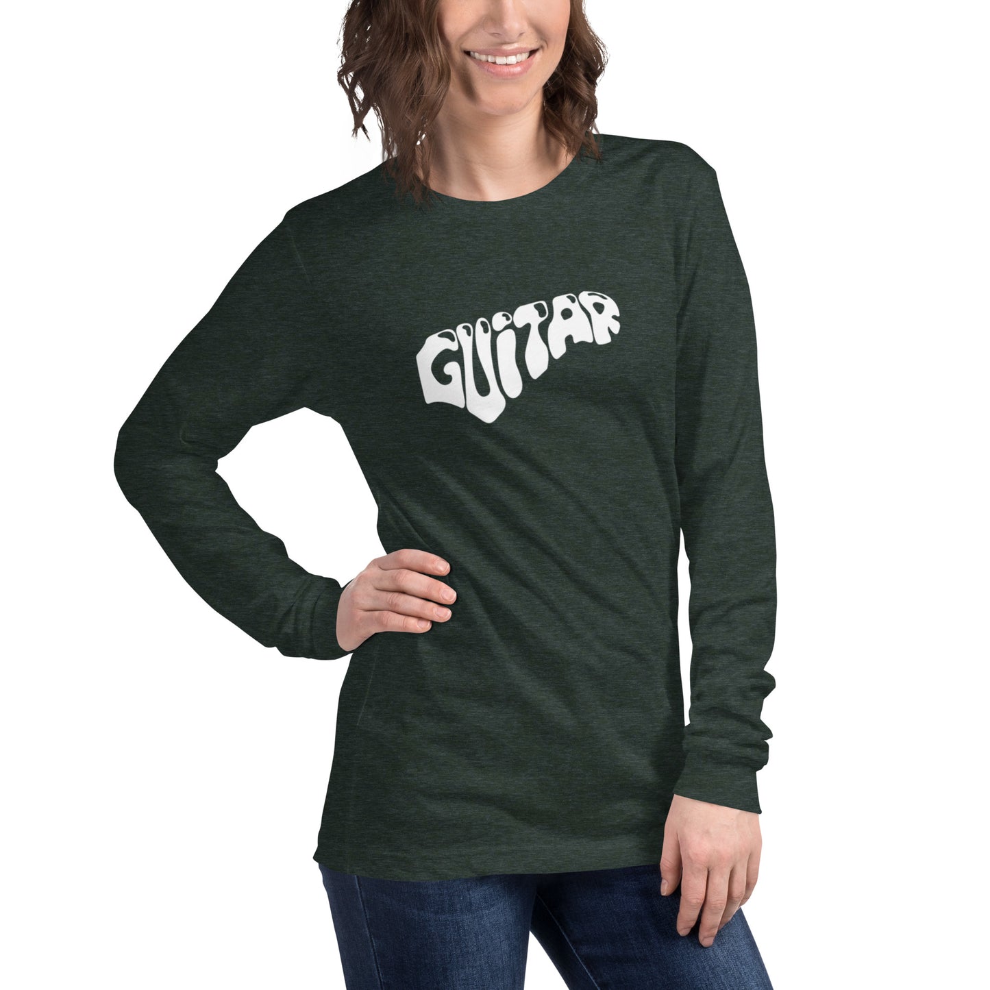 Word Guitar  Long Sleeve Tee