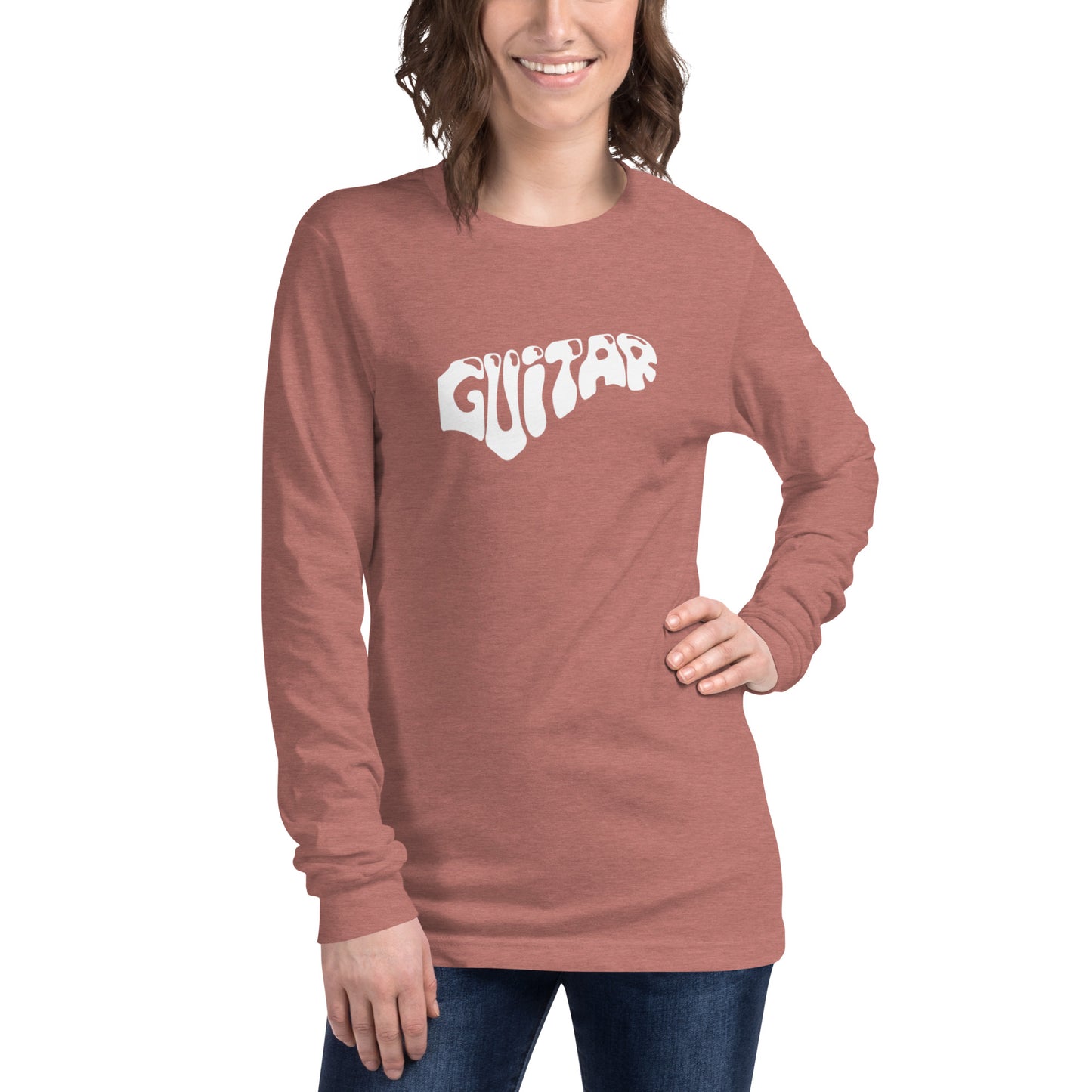 Word Guitar  Long Sleeve Tee