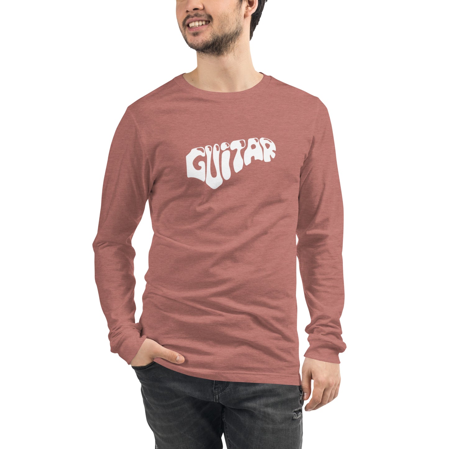 Word Guitar  Long Sleeve Tee