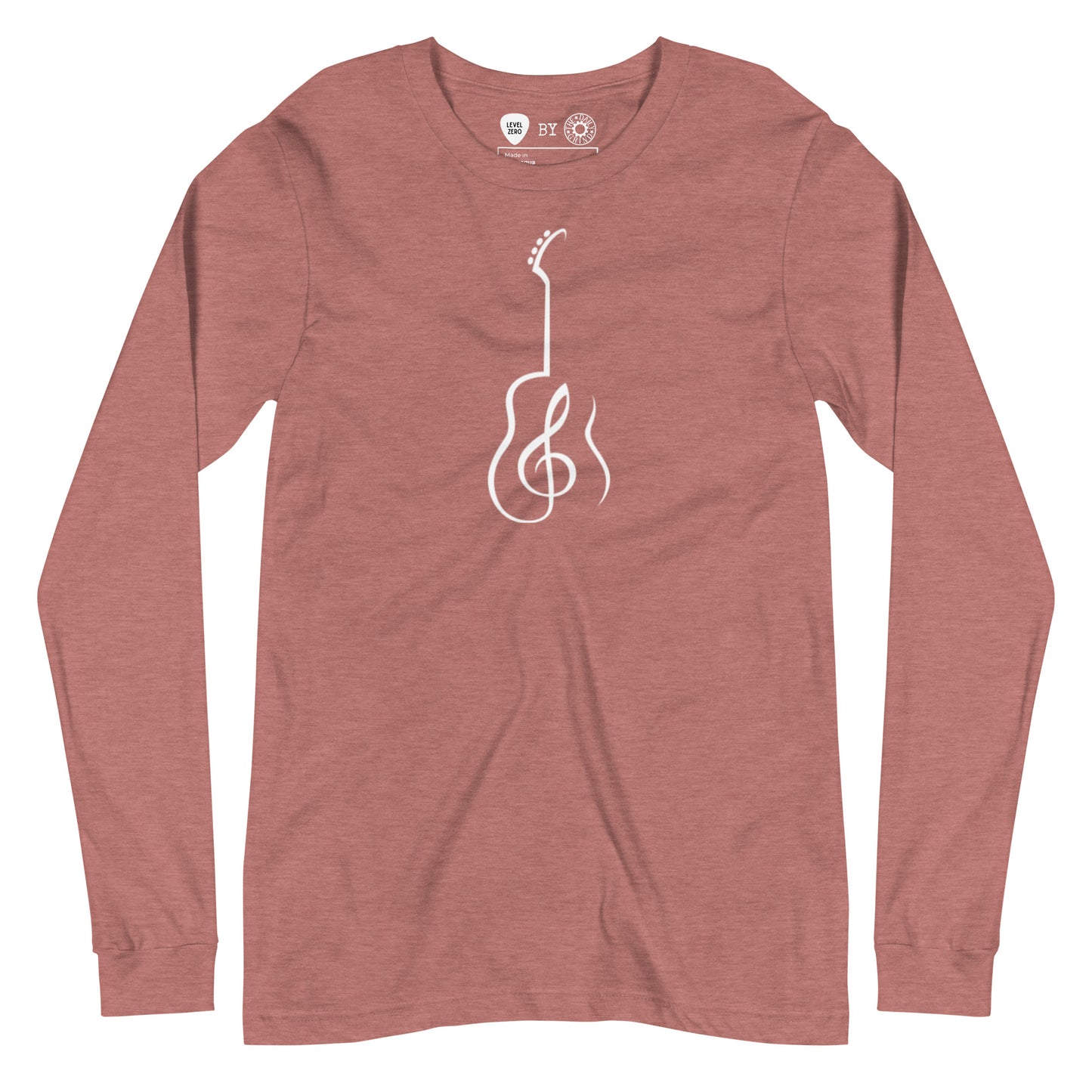 Music Note Guitar Long Sleeve Tee