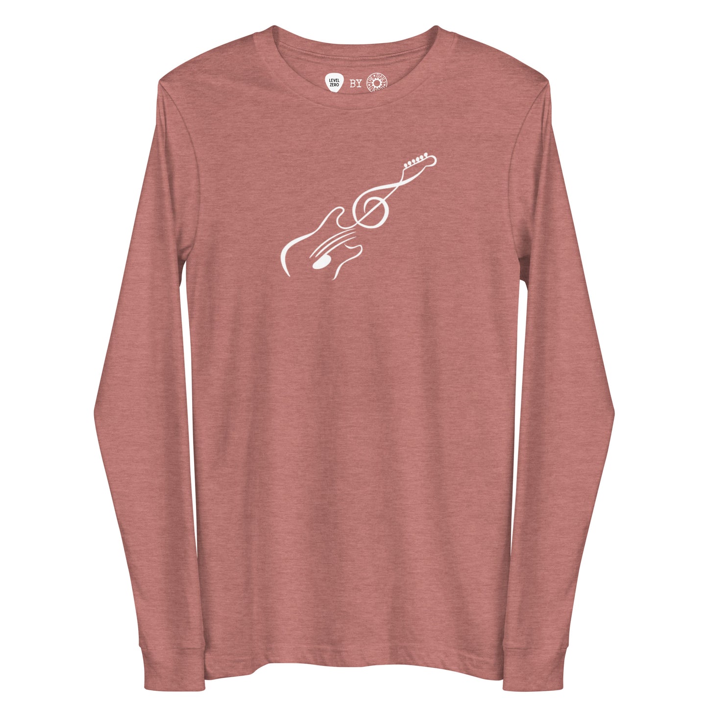 Music Note Guitar Long Sleeve Tee