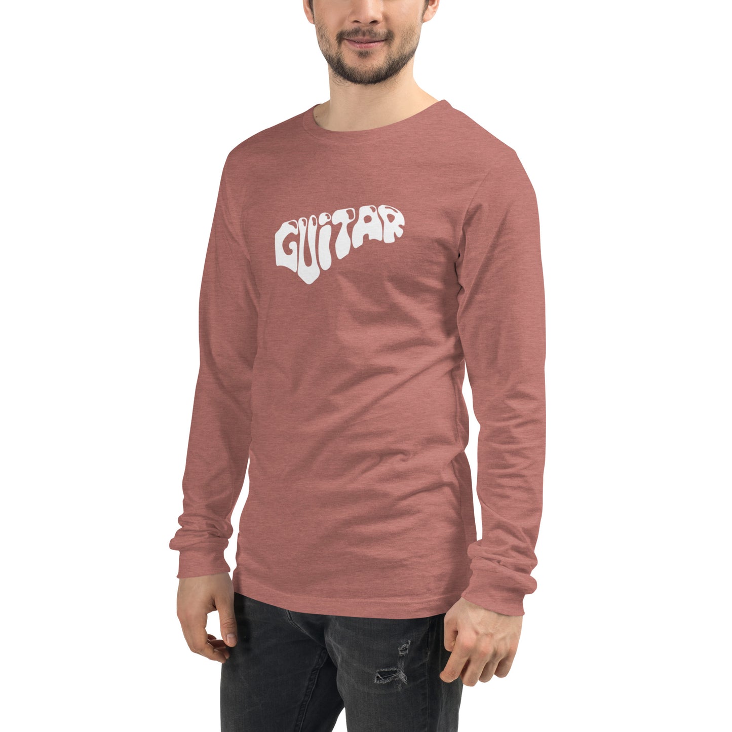 Word Guitar  Long Sleeve Tee