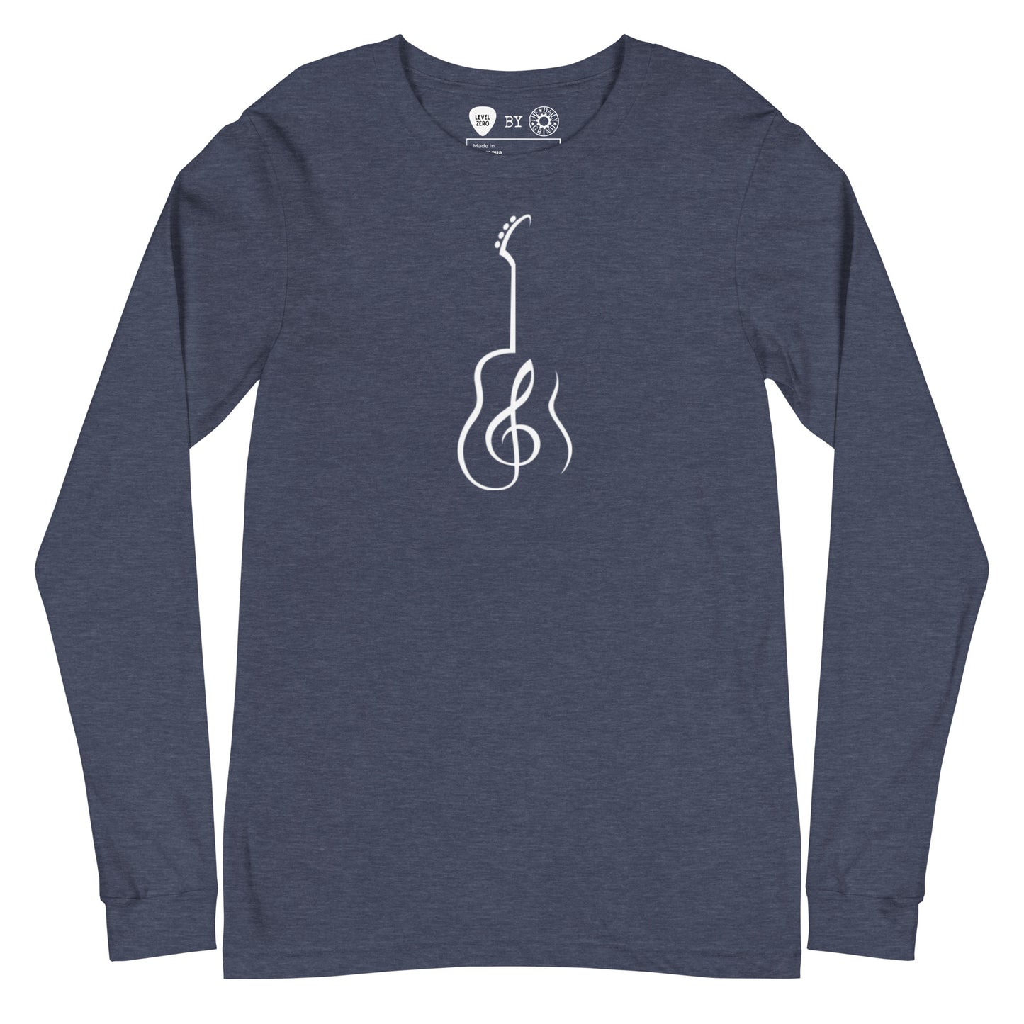 Music Note Guitar Long Sleeve Tee