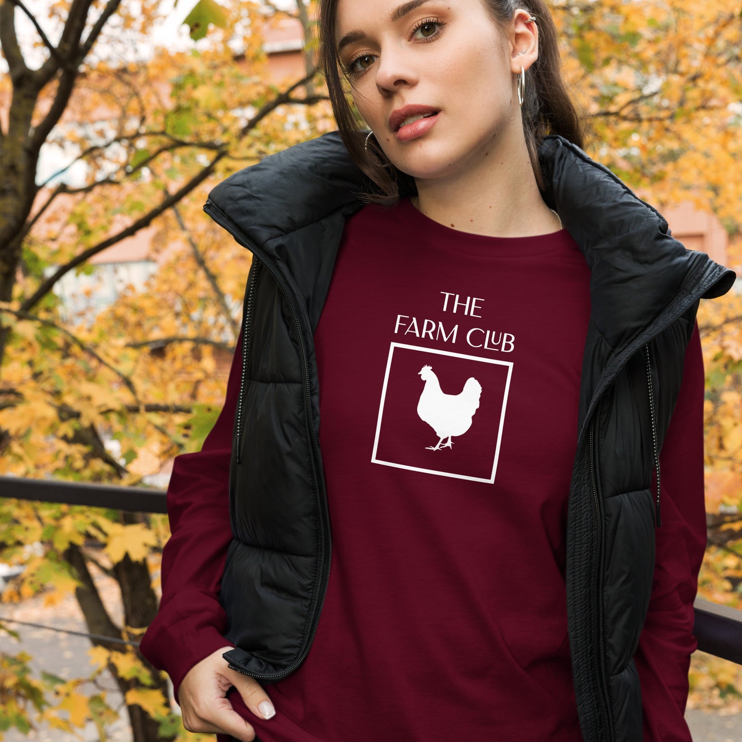 The Farm Club Chicken Long Sleeve Tee