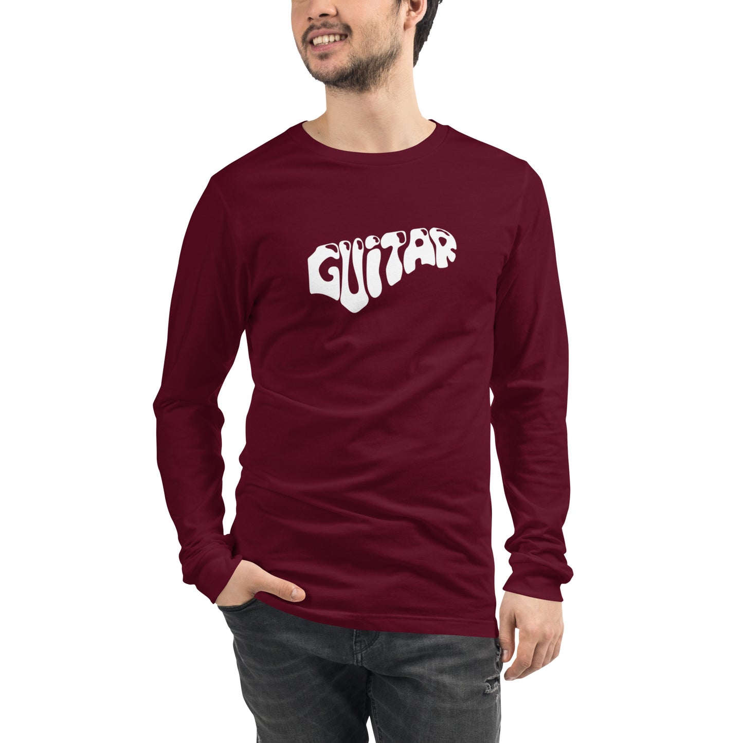 Word Guitar  Long Sleeve Tee