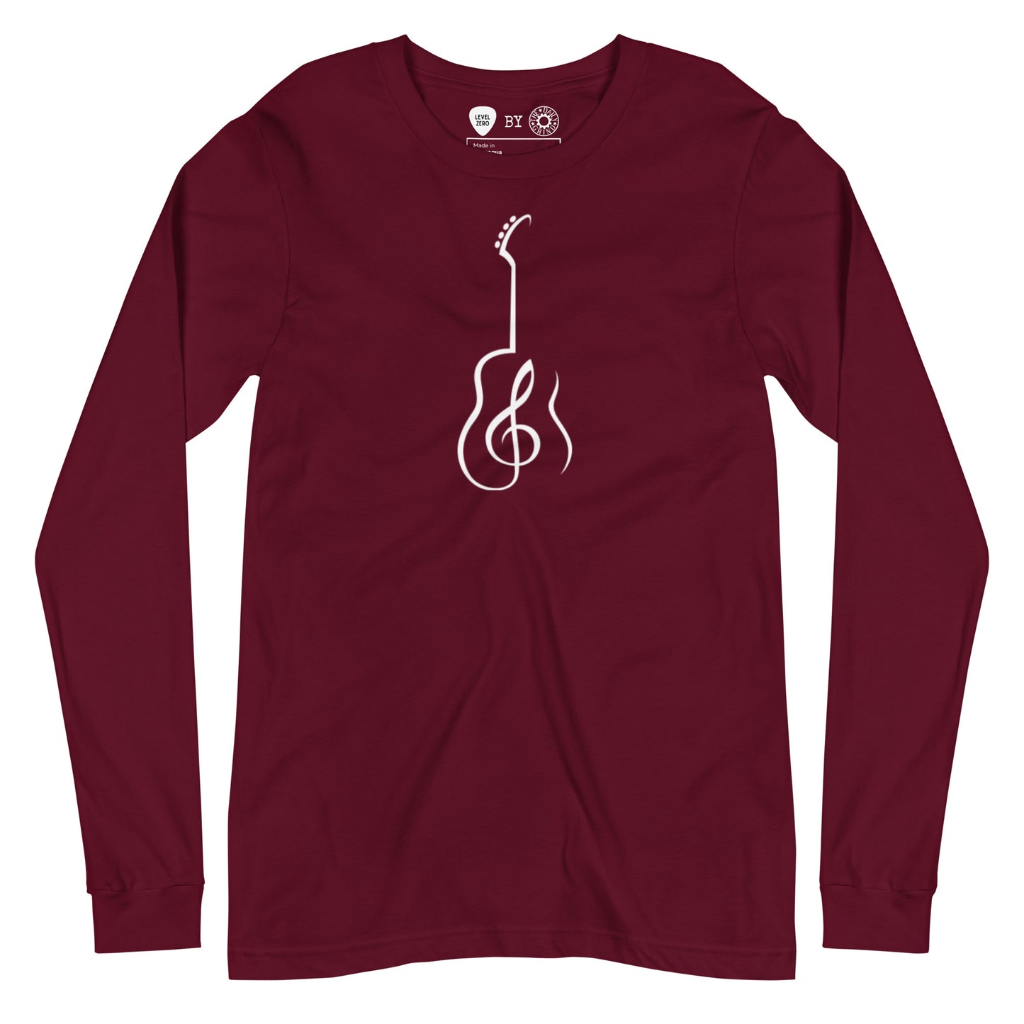 Music Note Guitar Long Sleeve Tee