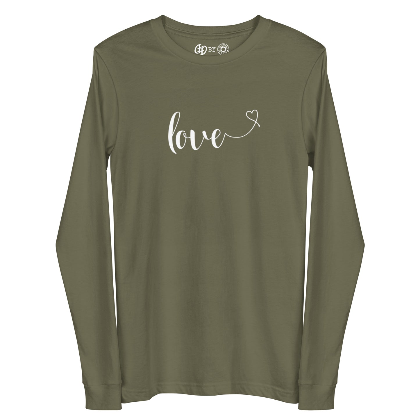 Love (heart) (white) Long Sleeve Tee