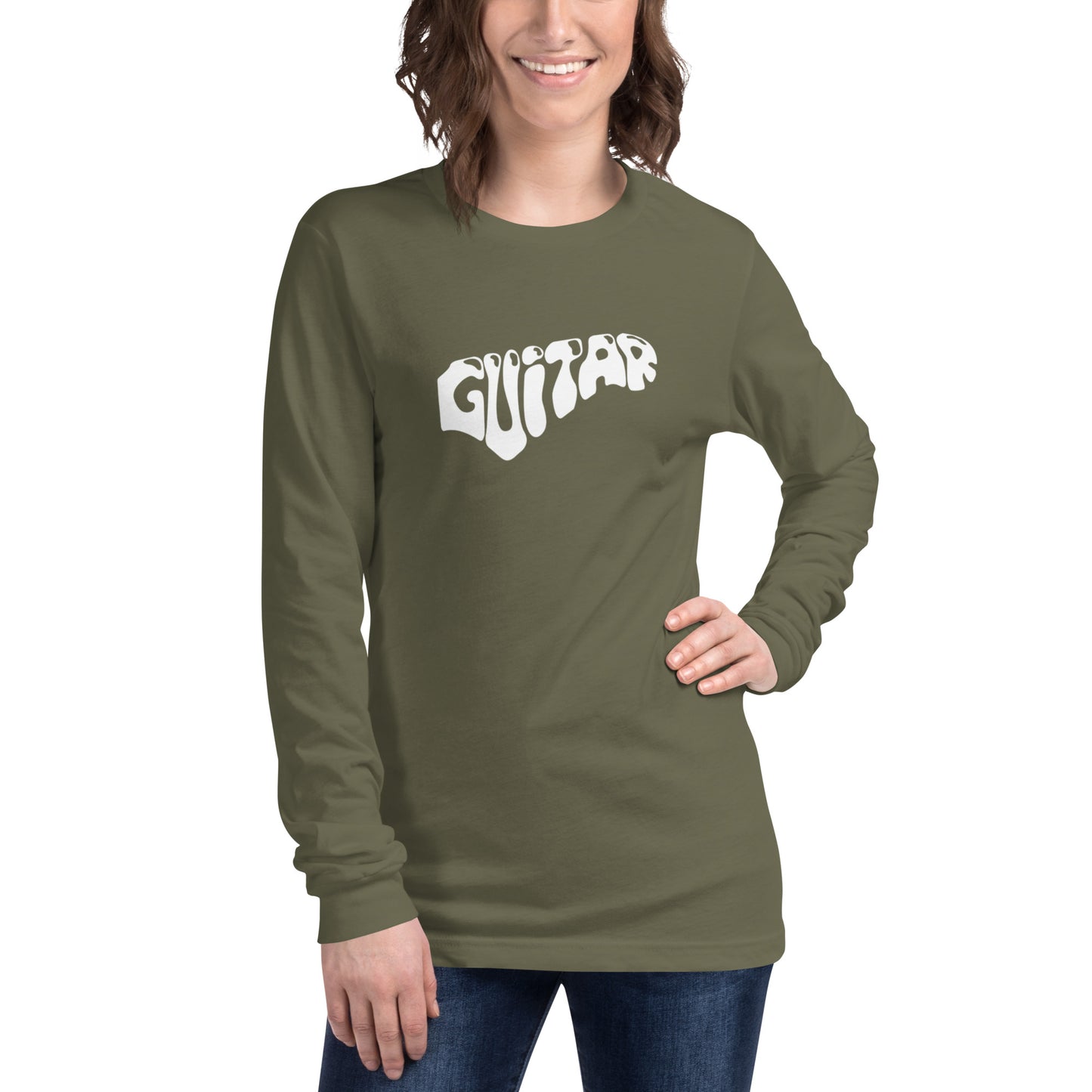 Word Guitar  Long Sleeve Tee