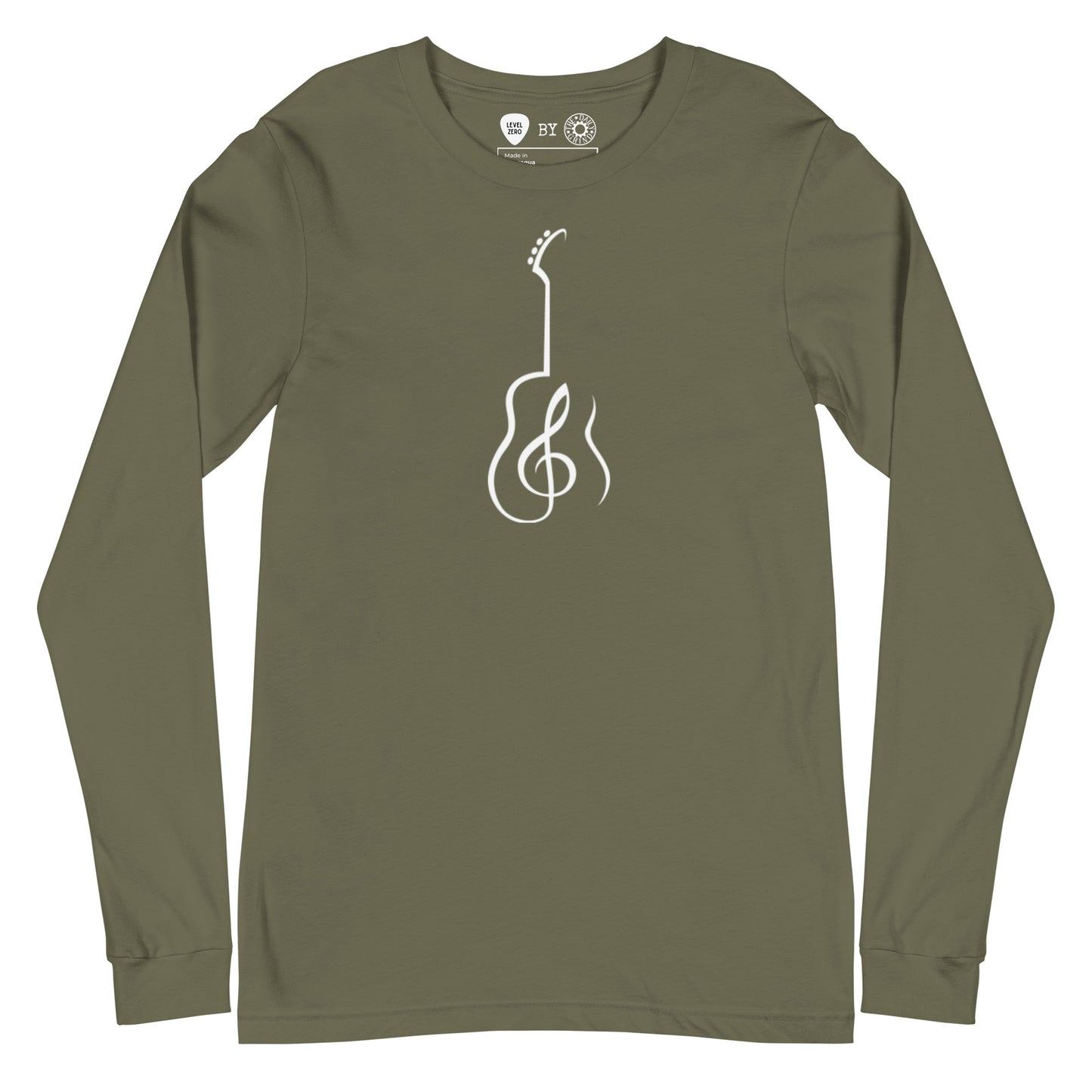 Music Note Guitar Long Sleeve Tee