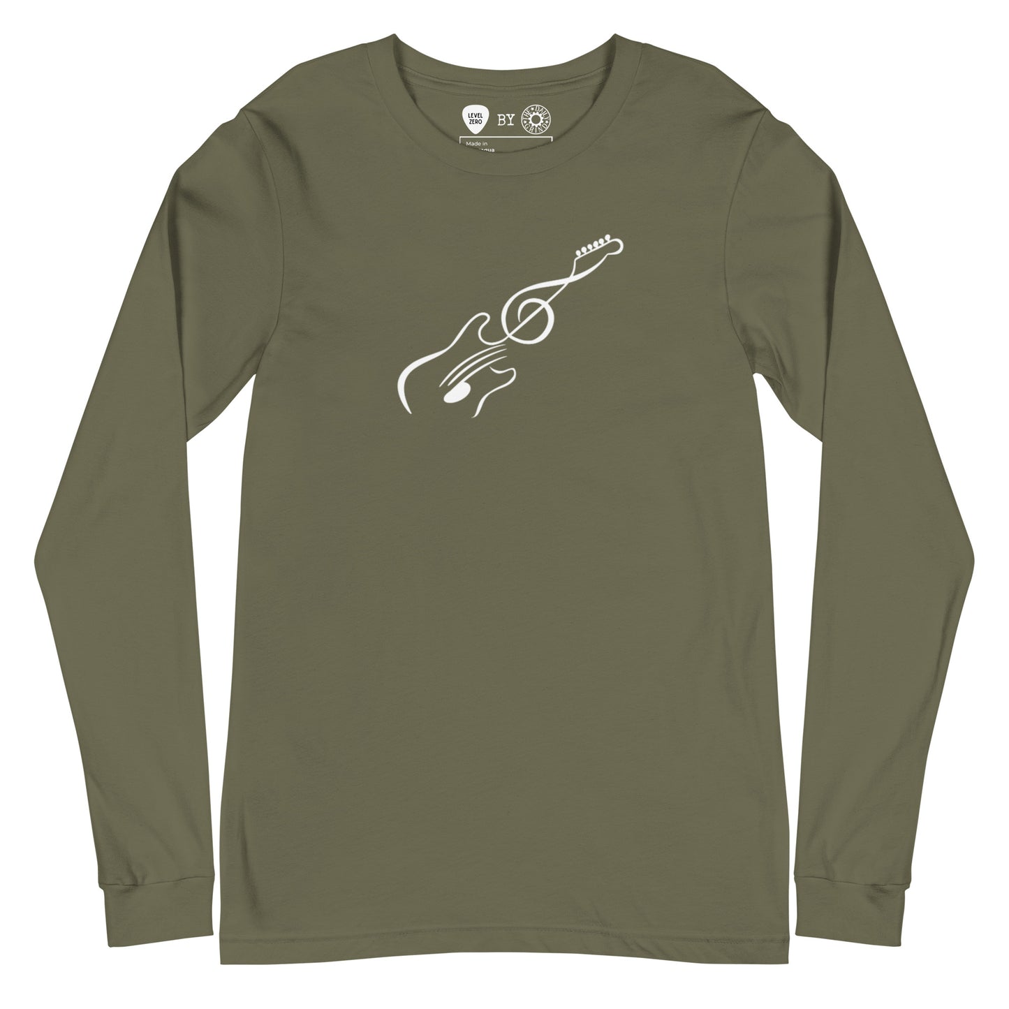 Music Note Guitar Long Sleeve Tee