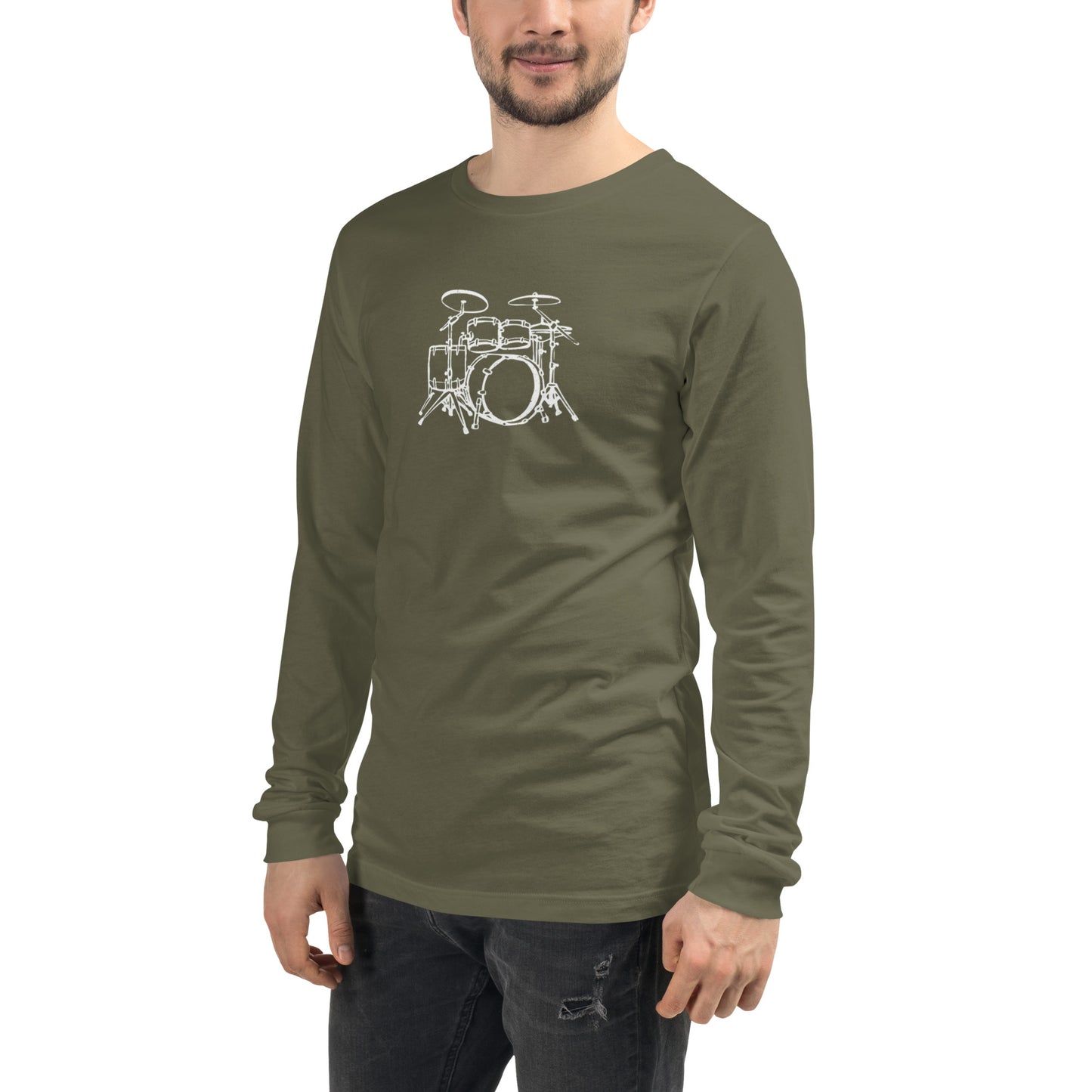 Drum Set Long Sleeve Tee