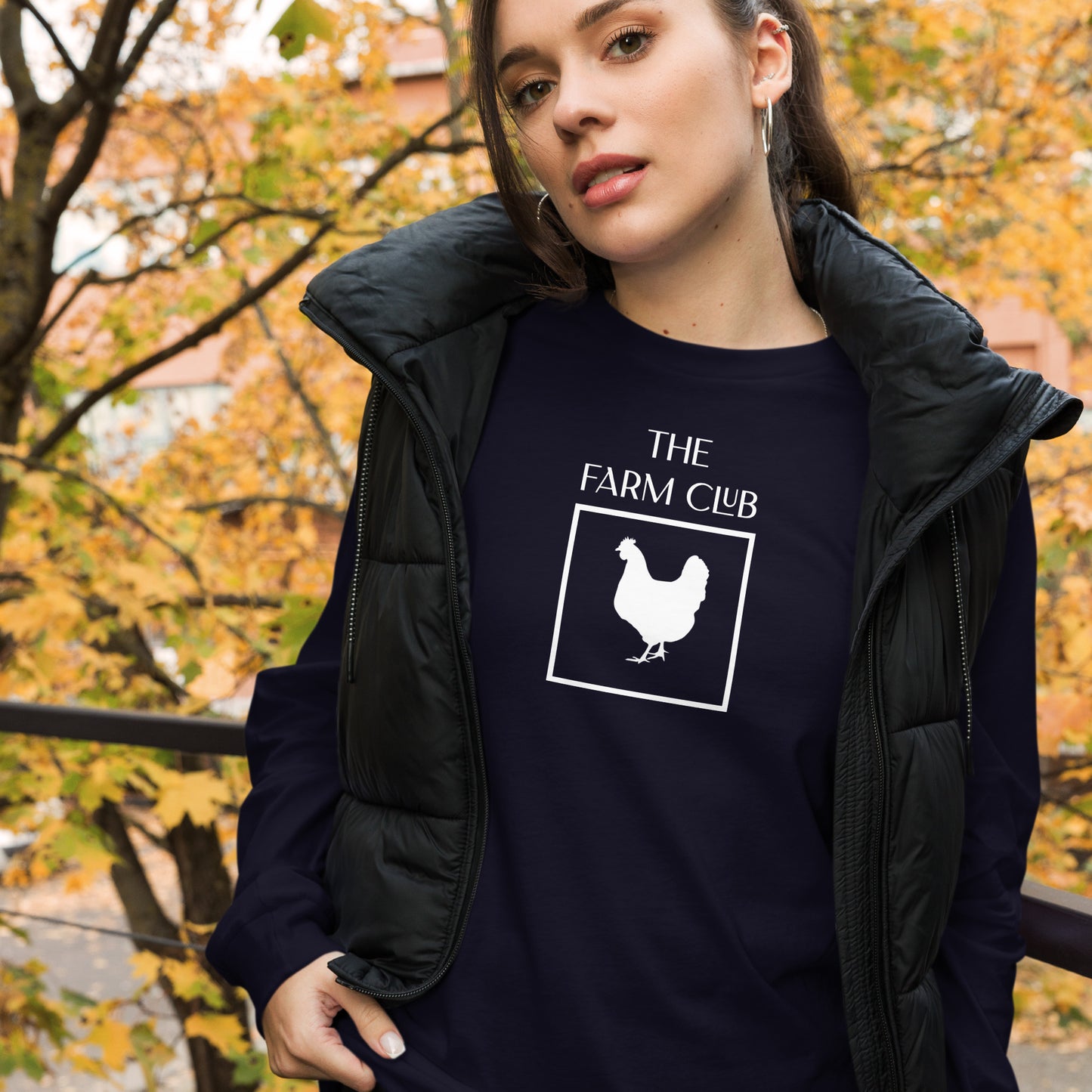 The Farm Club Chicken Long Sleeve Tee